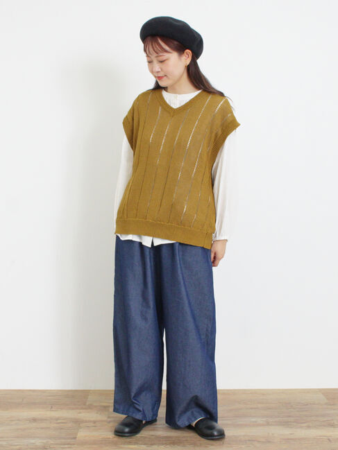 Samansa Mos2「テープヤーン前後2WAYベスト」|ダウンベスト・ベスト|