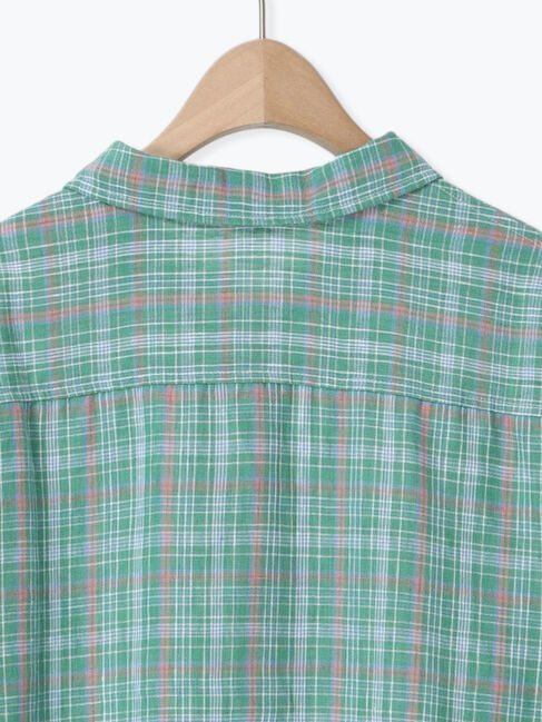 Samansa Mos2「リネンMIXレギュラーカラーシャツ」|シャツ・ブラウス|