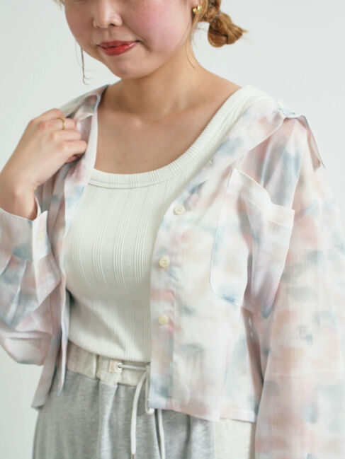 SM2「ランダムリブカップ付アシメキャミソール」|キャミソール|オフホワイト