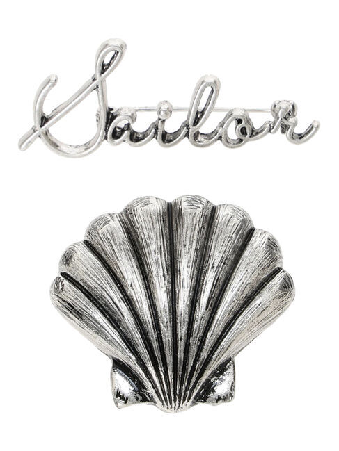 Samansa Mos2「サマーモチーフブローチ」|その他|シルバー