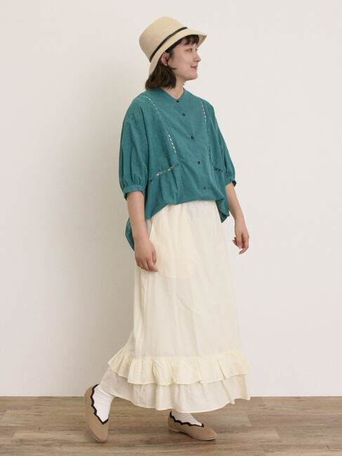 Samansa Mos2「柄アソート裾ティアードスカート」|スカート|