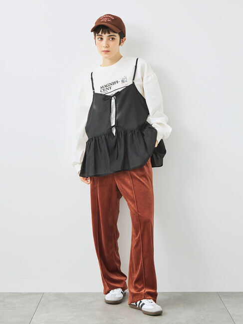 SM2「袖布帛インレイロゴプルオーバー」|Tシャツ・カットソー|