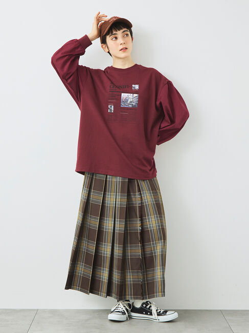 SM2「袖布帛インレイロゴプルオーバー」|Tシャツ・カットソー|