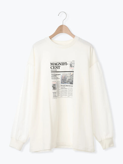 SM2「袖布帛インレイロゴプルオーバー」|Tシャツ・カットソー|