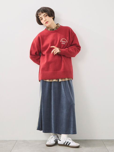 SM2「ロゴ刺繍ニットプルオーバー」|ニット・セーター|