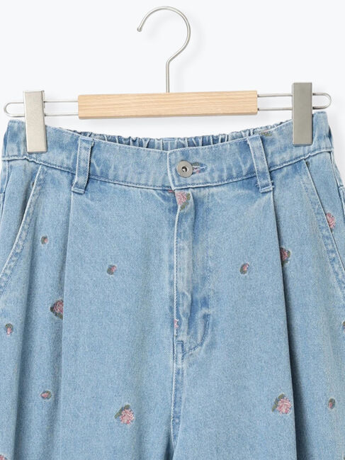 Samansa Mos2「【オーガニックコットン】デニムバレルパンツ」|その他|