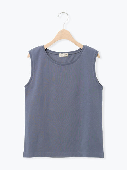 Samansa Mos2「【汗染み防止】ノースリーブTシャツ」|Tシャツ・カットソー|ブルー