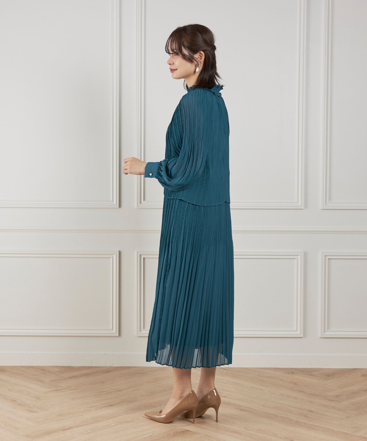 ef-de Black「シフォンプリーツワンピース」|ワンピース|