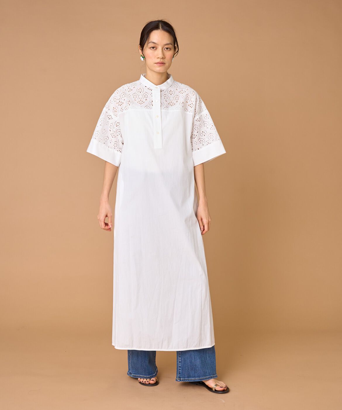 INED「TICCA レースハーフスリーブシャツワンピース TBES-102」|その他|