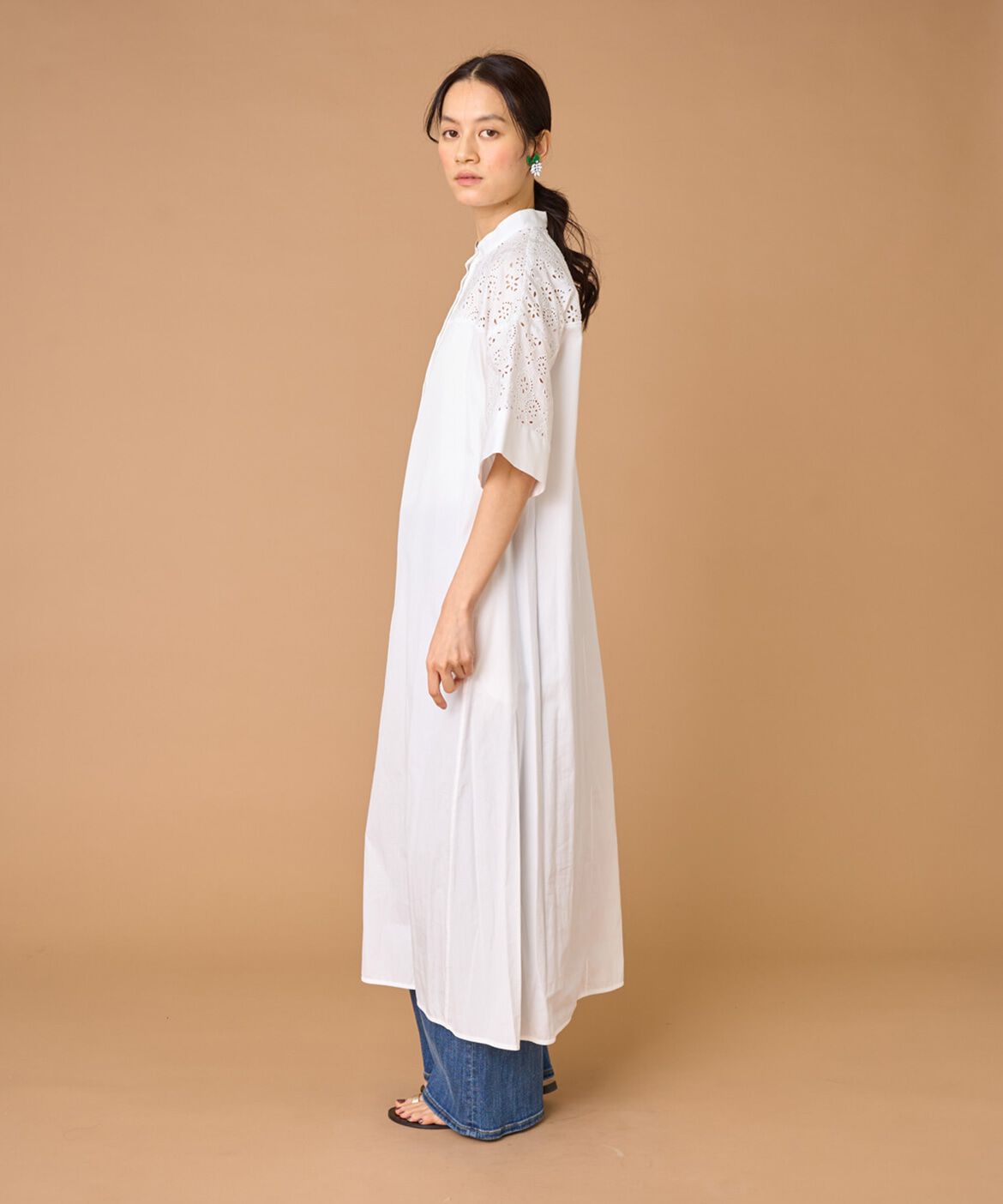 INED「TICCA レースハーフスリーブシャツワンピース TBES-102」|その他|