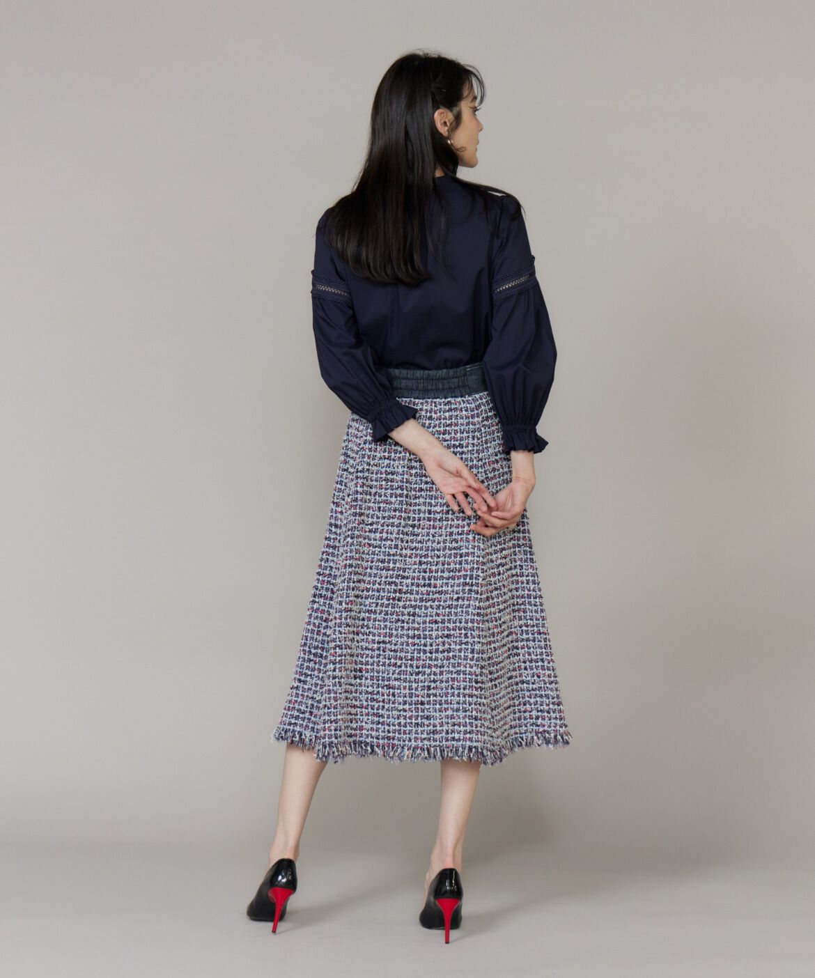 Maglie le cassetto「スタンドレースブラウス」|シャツ・ブラウス|