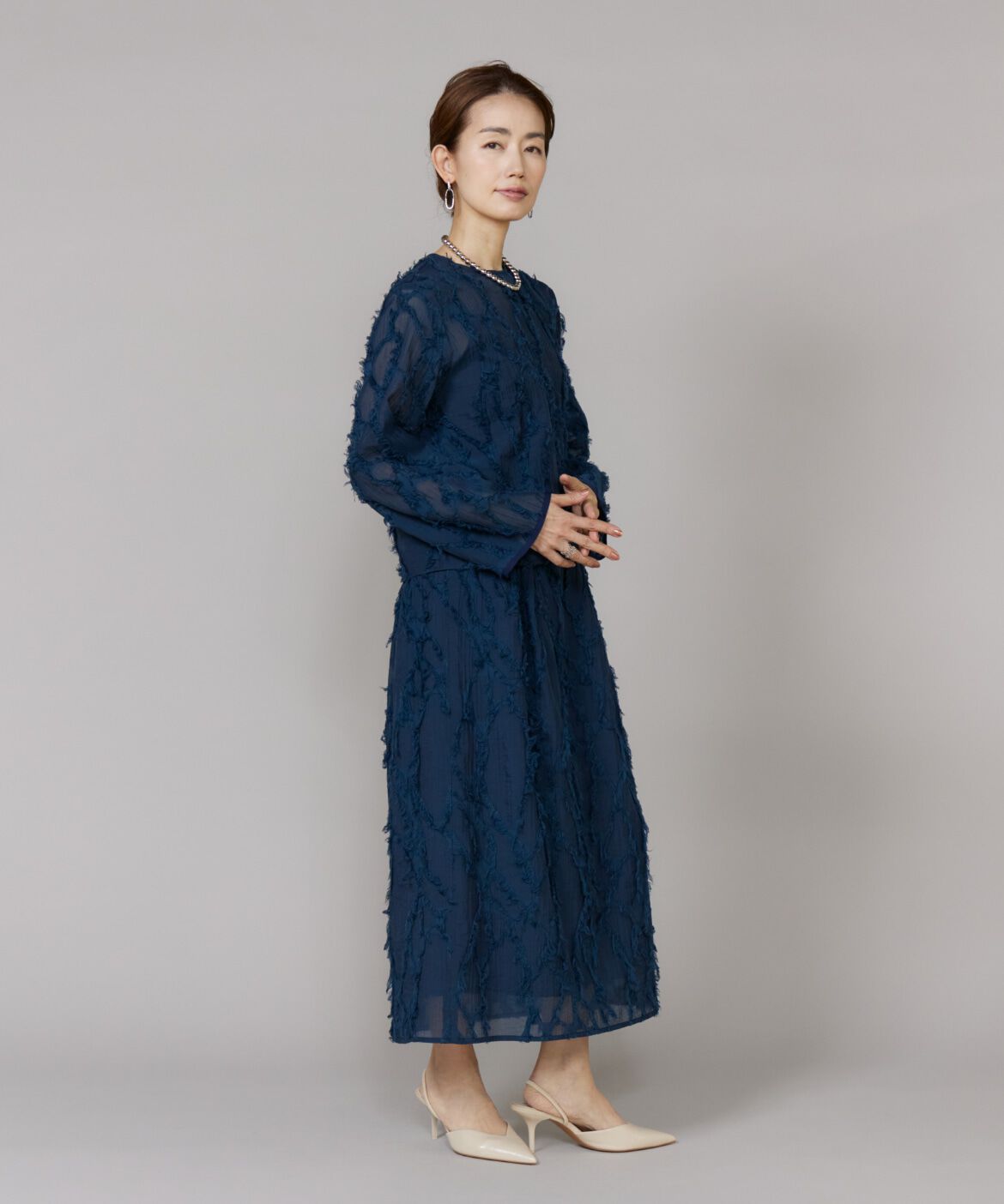 Le Souk「ジャガードタックスカート」|スカート|