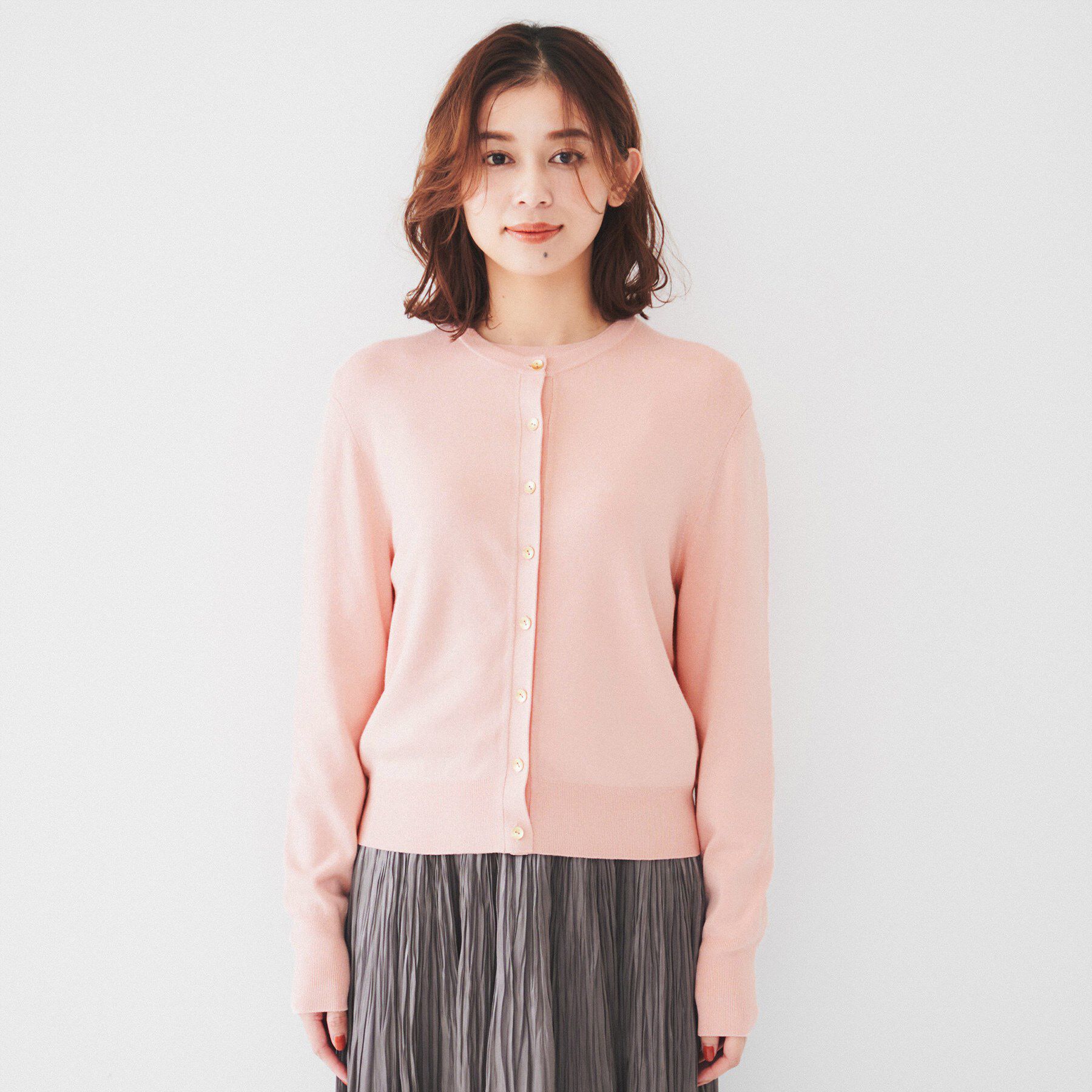 UNTITLED「【アンサンブル可能/6色展開】スパンレーヨン カーディガンニット」|カーディガン|