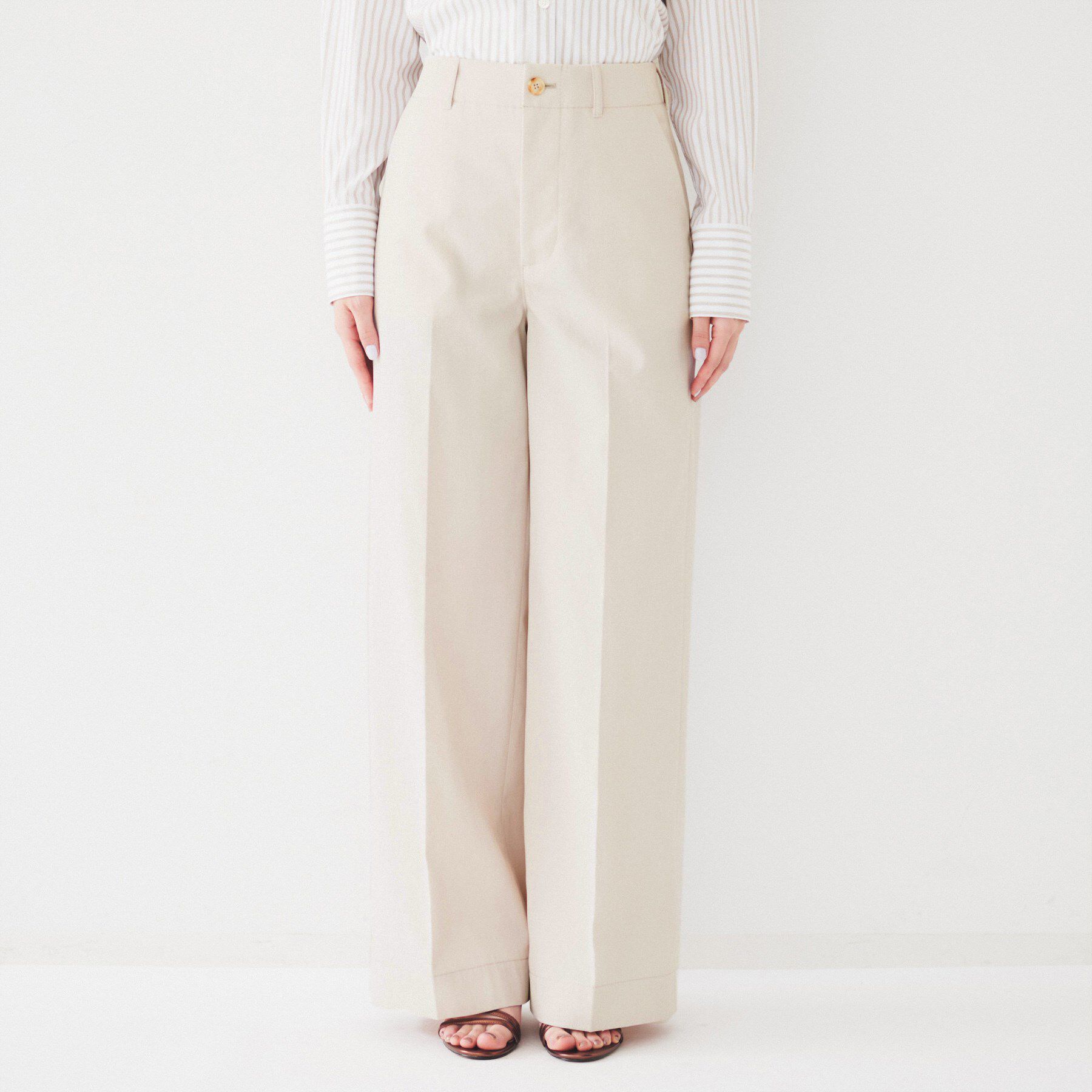 UNTITLED「コットンライク ワイドストレートパンツ」|その他|