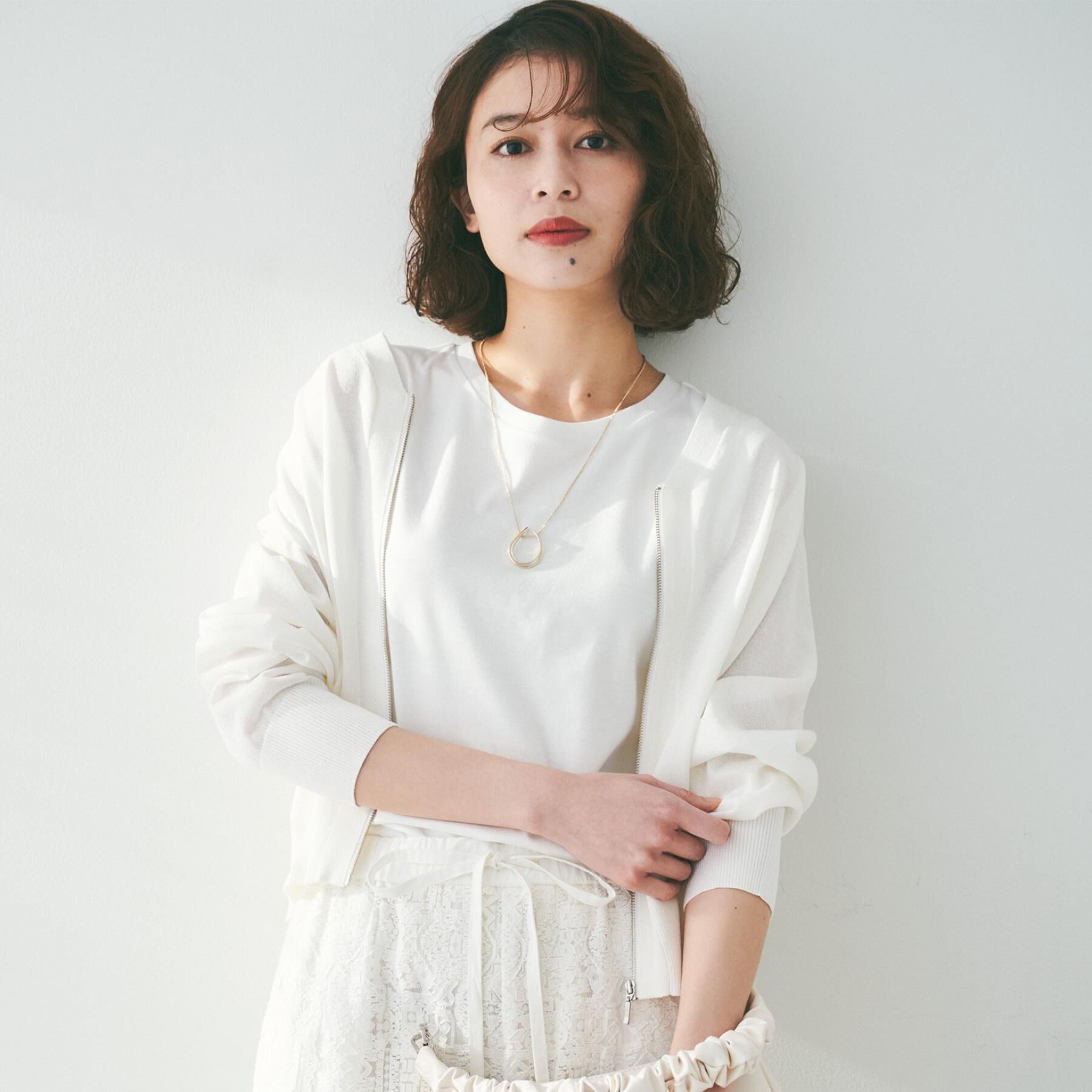 UNTITLED「【体型カバー/日除け】シアーニットカーディガン」|カーディガン|