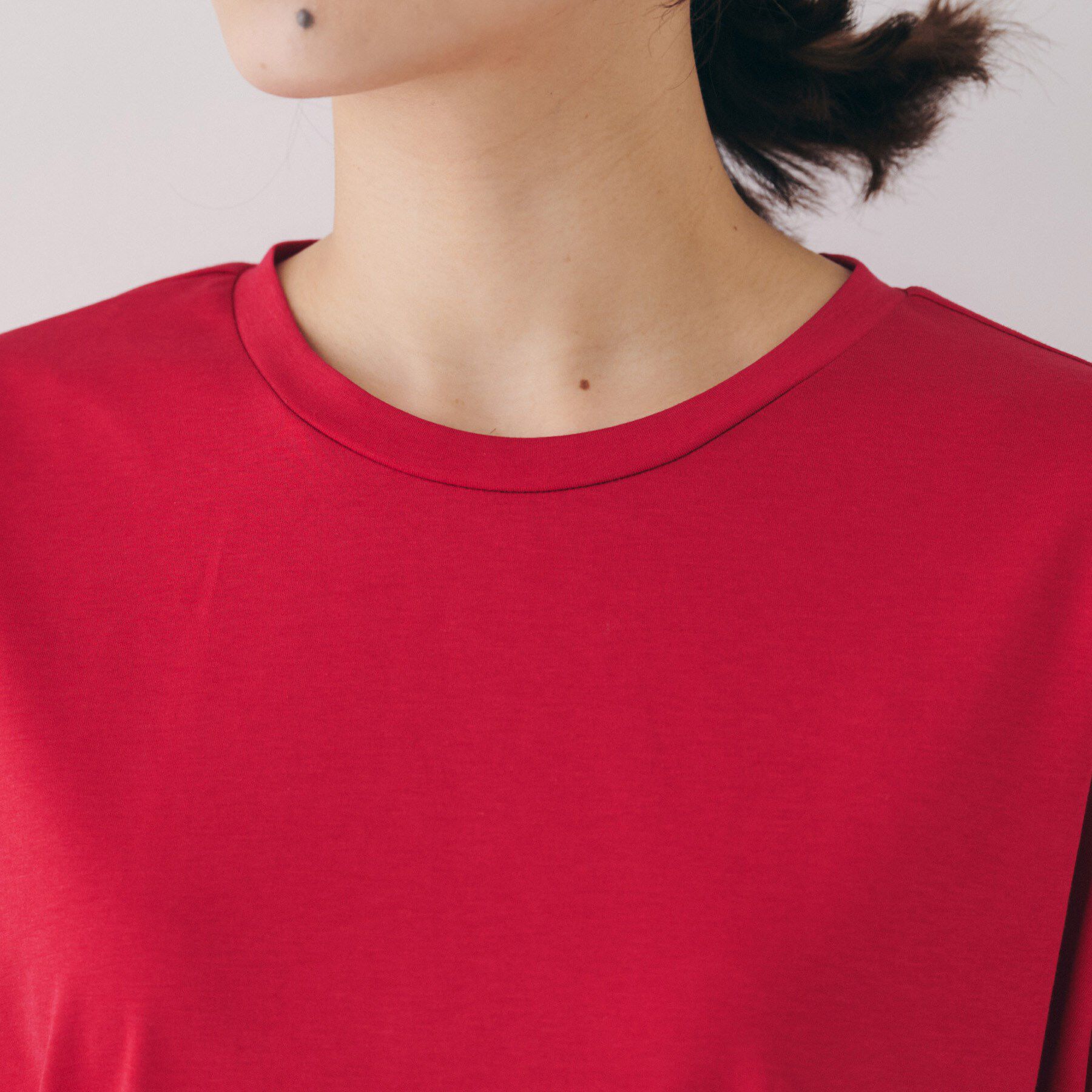 UNTITLED「【体型カバー/洗える】スリーブミニタックプルオーバー」|Tシャツ・カットソー|