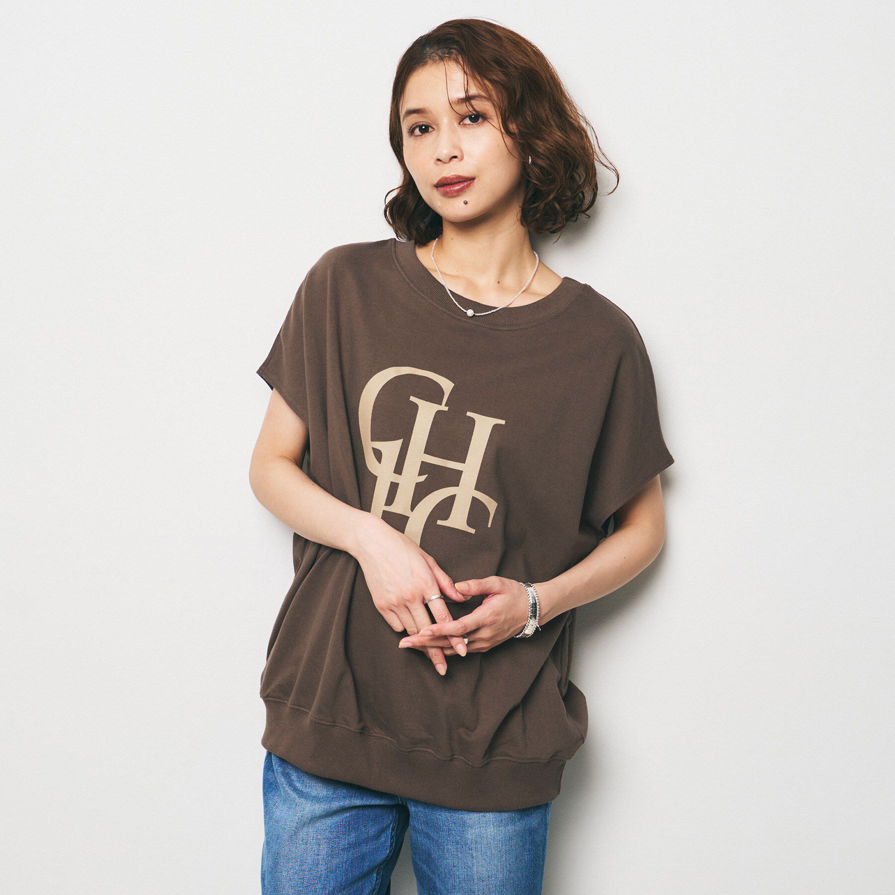 UNTITLED「【CHIGNON】別注 ミニ裏毛フレンチスリーブプルオーバー」|Tシャツ・カットソー|