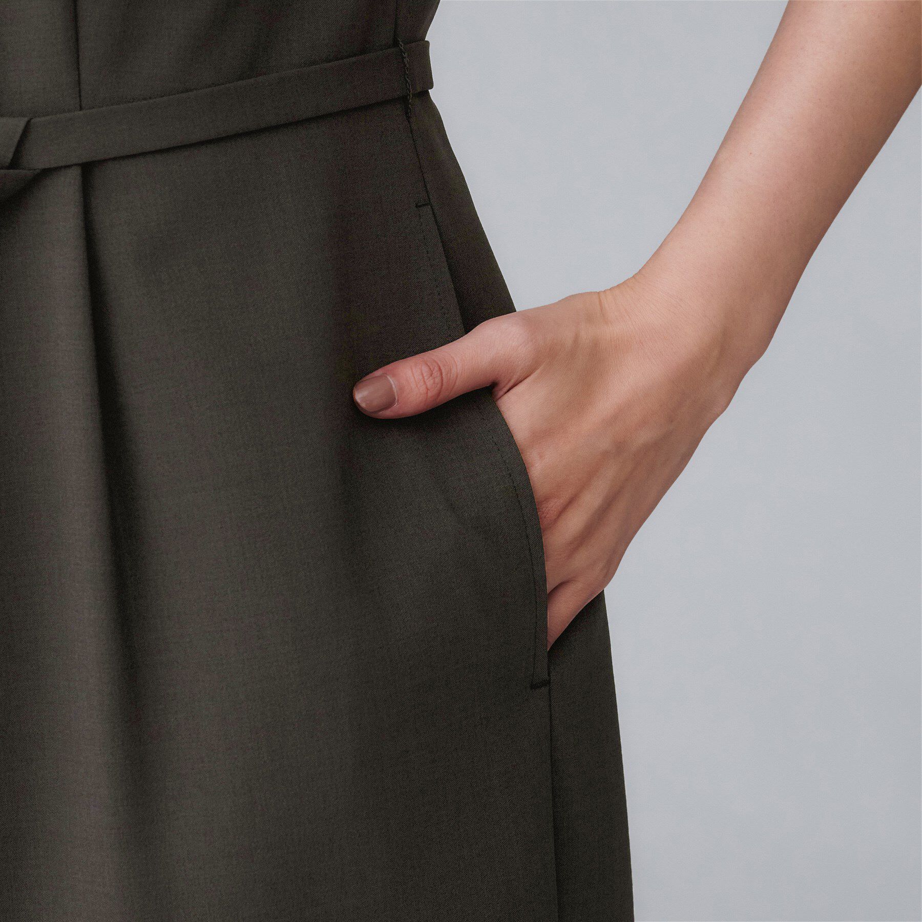 UNTITLED「【きれいめ/オールインワン】梳毛調合繊コンビネゾン」|オールインワン|