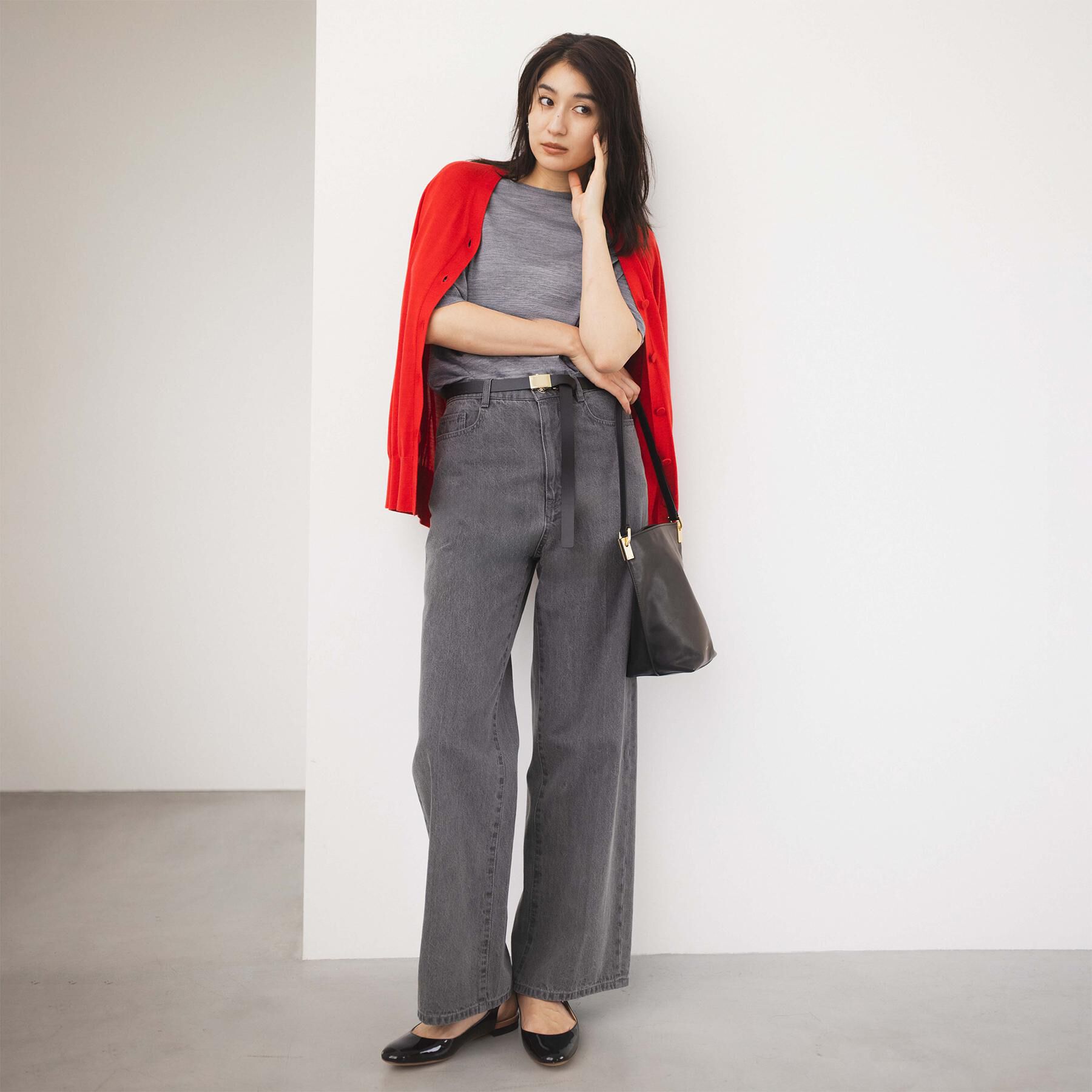 UNTITLED「【アンサンブル可/洗える/Vネック】ウールシルクカーディガン」|カーディガン|