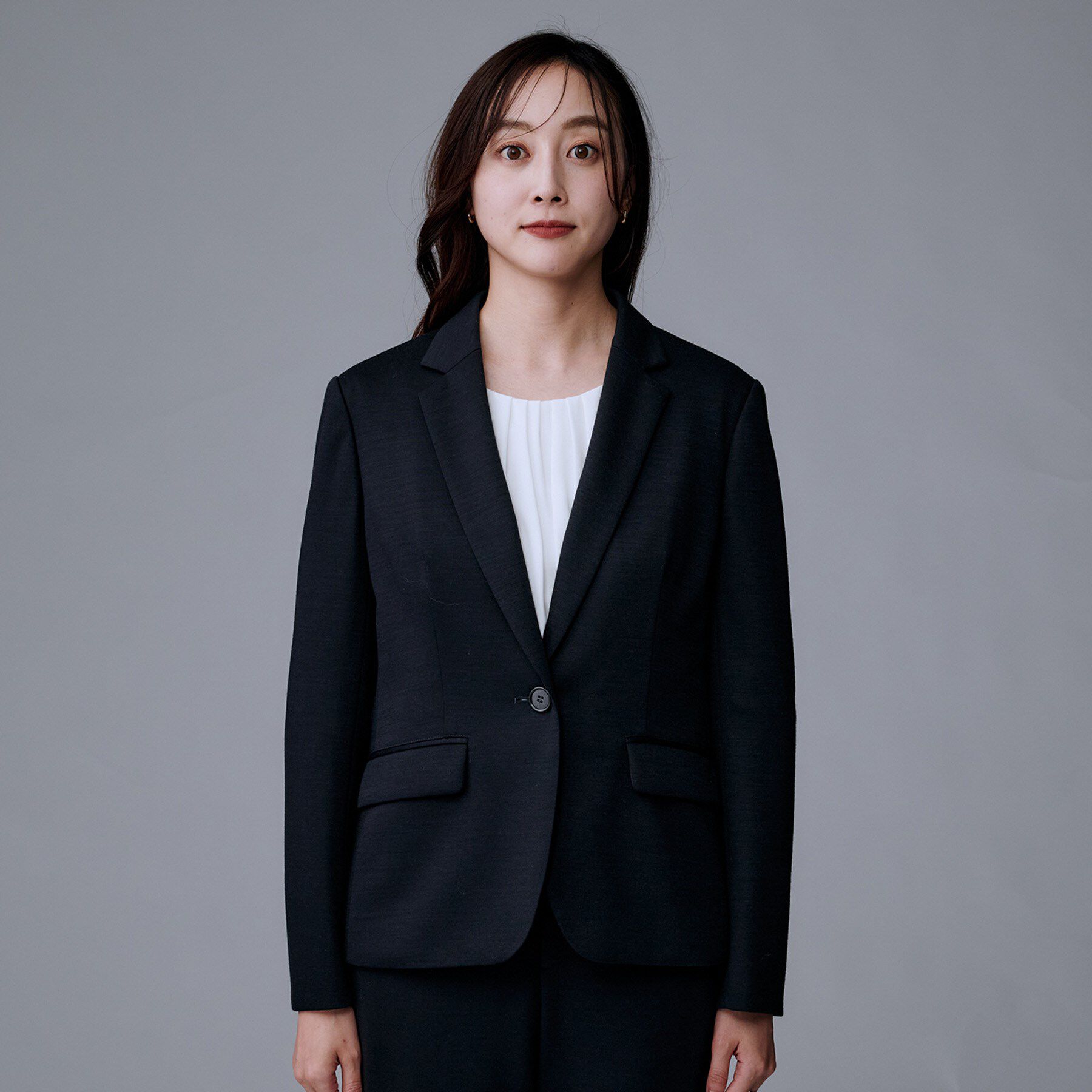 UNTITLED「【洗えるスーツ／ストレッチ】ウール混ジャージ テーラードジャケット」|テーラードジャケット|