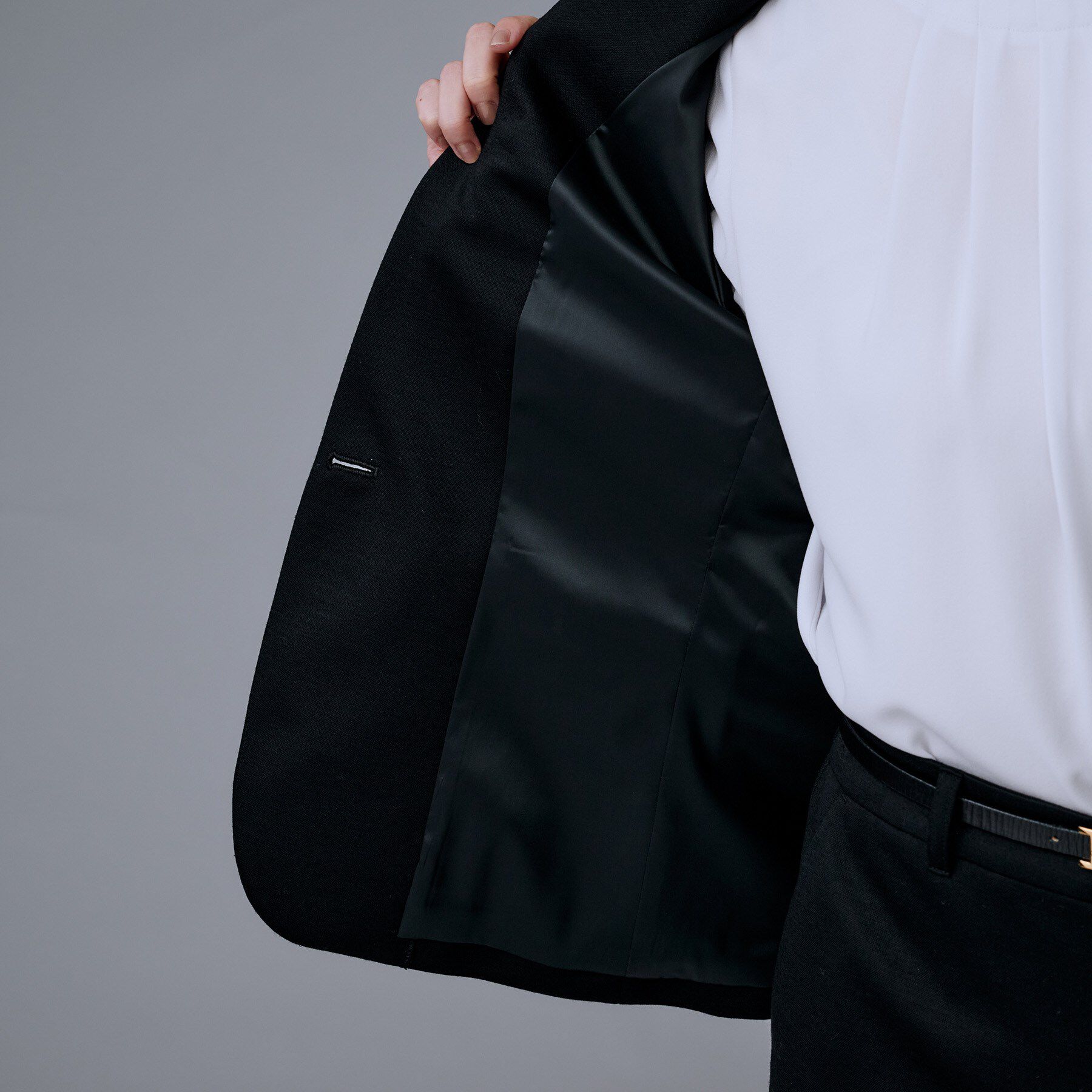 UNTITLED「【洗えるスーツ／ストレッチ】ウール混ジャージ テーラードジャケット」|テーラードジャケット|