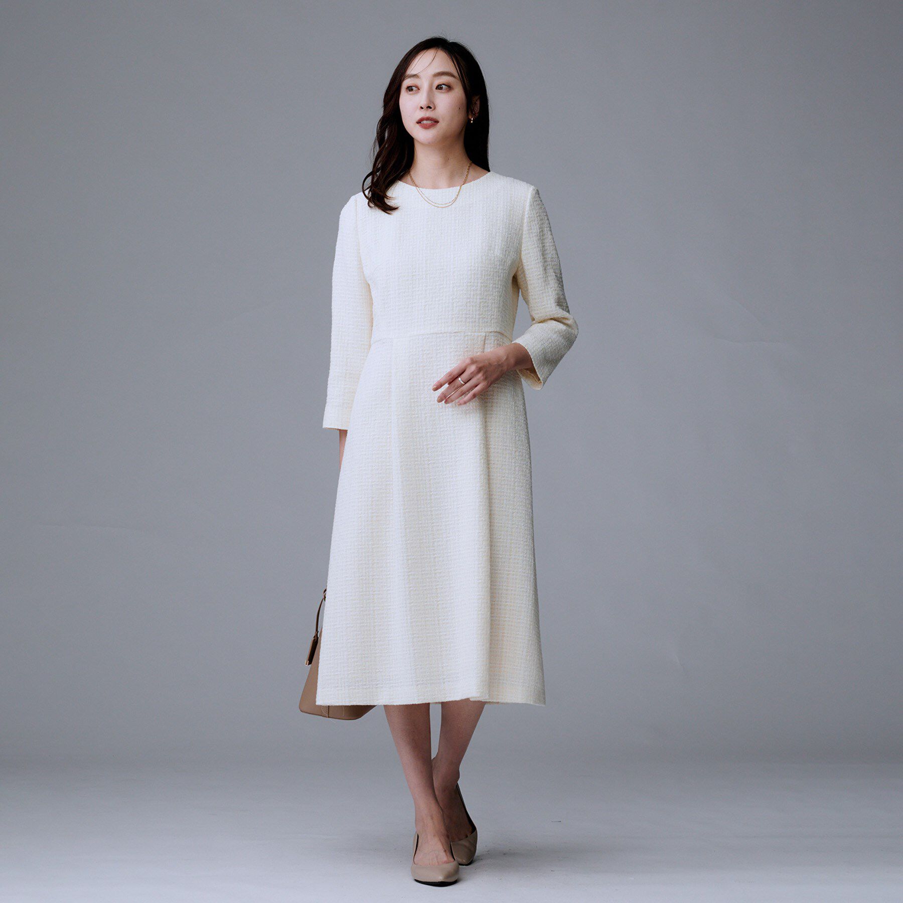 UNTITLED「【セットアップ可能/きれいめ】ツイードワンピース」|ワンピース|