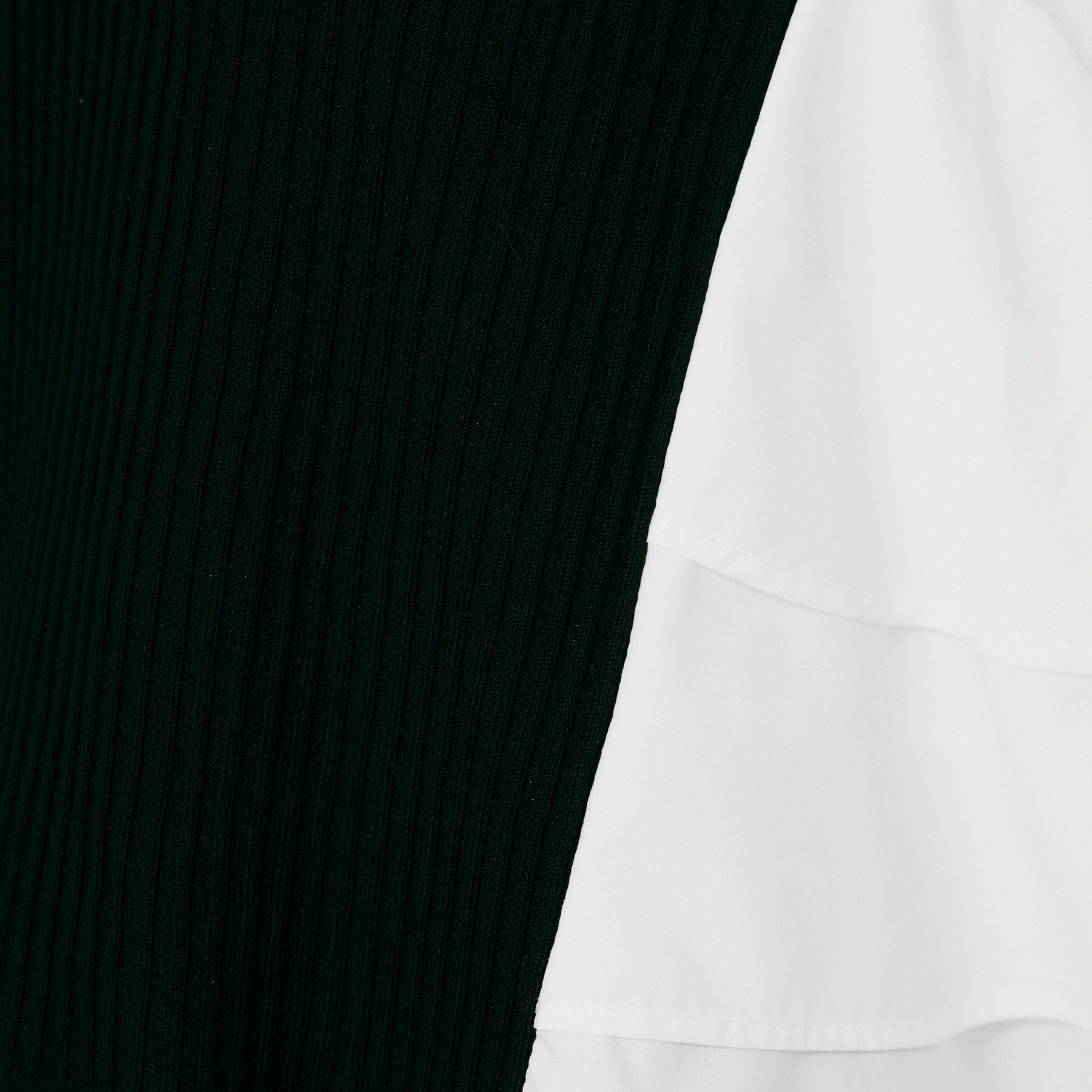 UNTITLED「【TORRAZZO DONNA】ニット&times;ファブリックティアードブラウス」|シャツ・ブラウス|