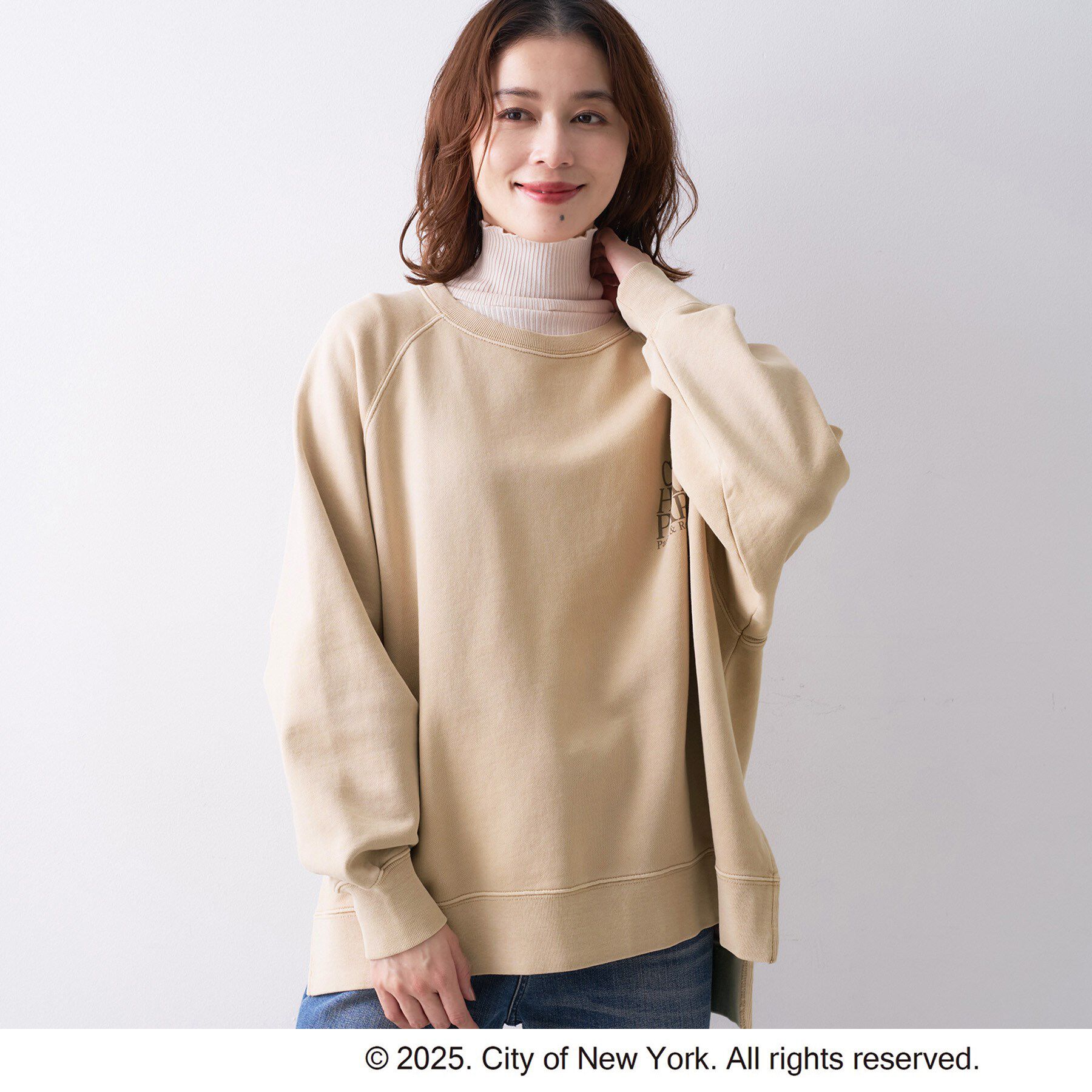 UNTITLED「【NYC&times;GOOD ROCK SPEED】ロゴスウェット」|パーカー|ベージュ(052)