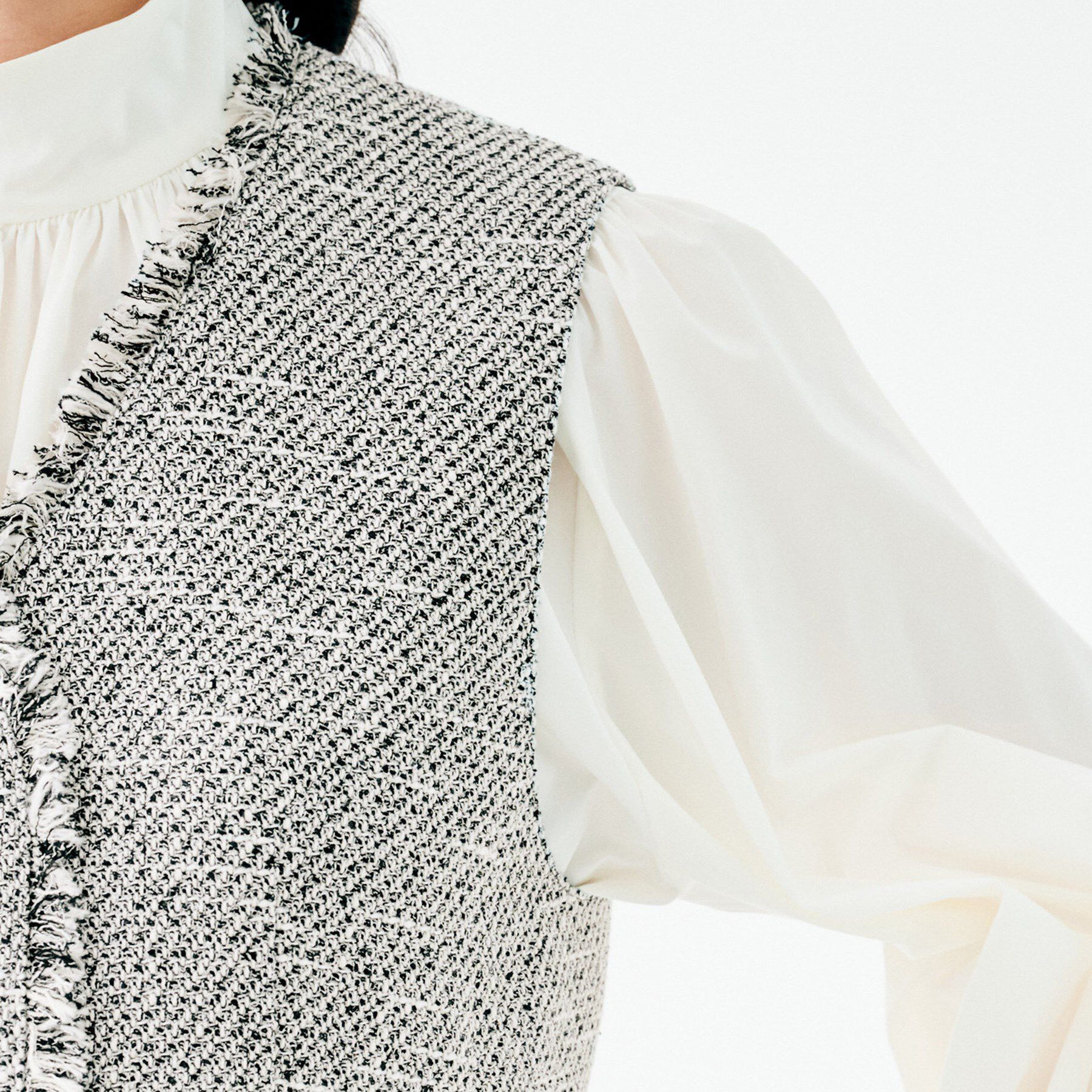 UNTITLED「【オンオフ使える】スラブツイード ジレ」|ベスト・ジレ|