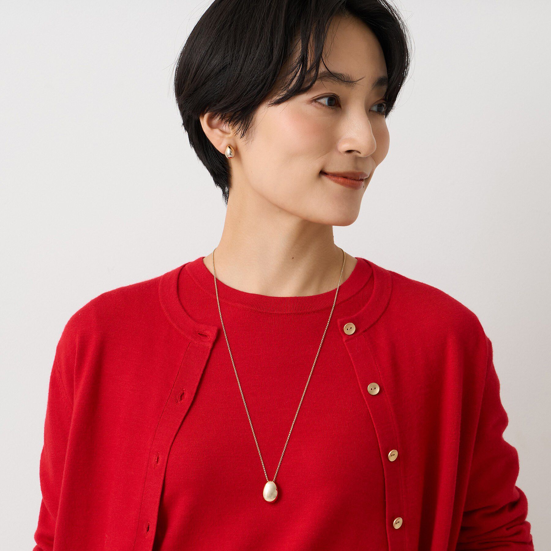 UNTITLED「【ステンレスチェーン】モダンビーンズトップ」|ネックレス|