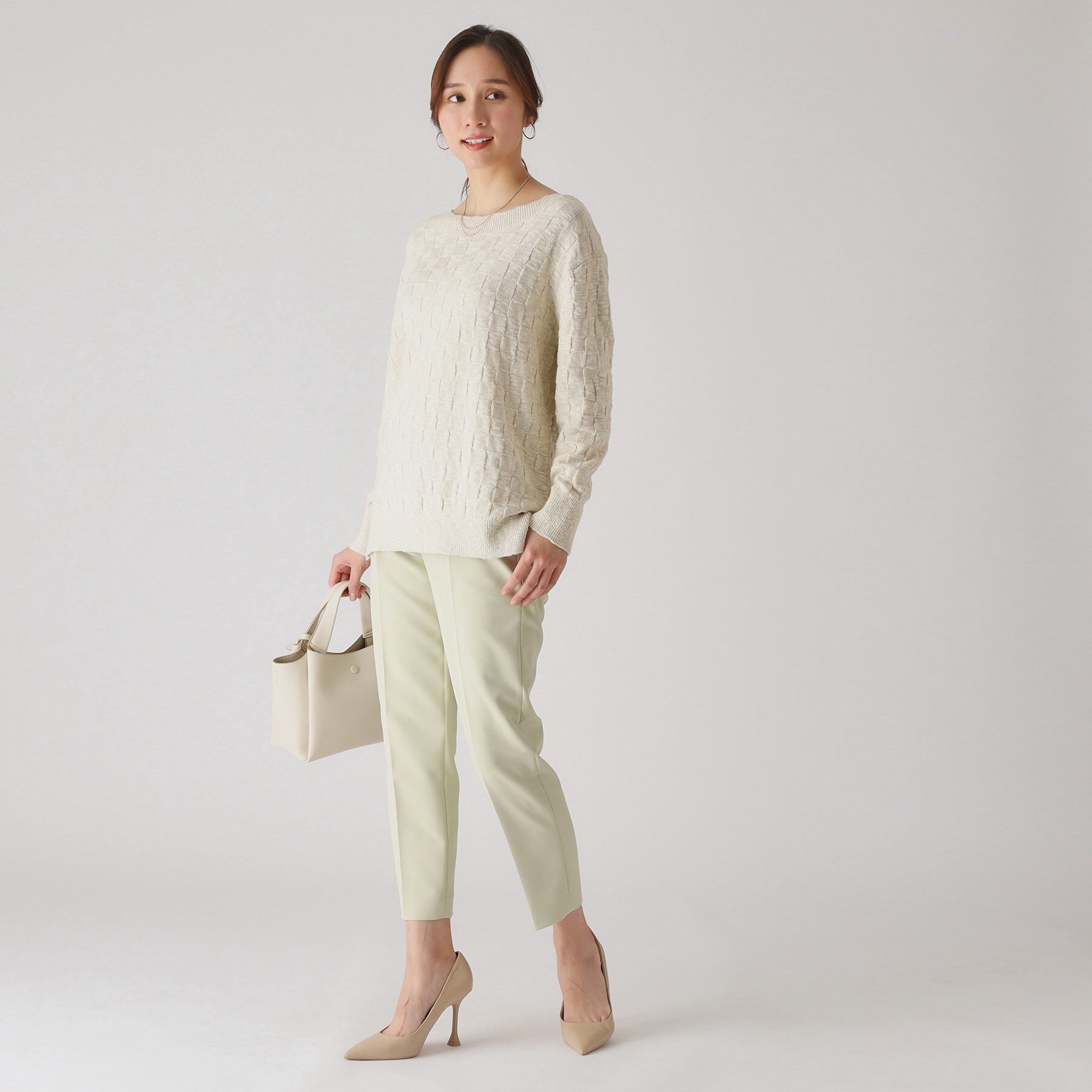 COUP DE CHANCE「【洗える】前後2WAYロング丈ニットトップス」|ニット・セーター|