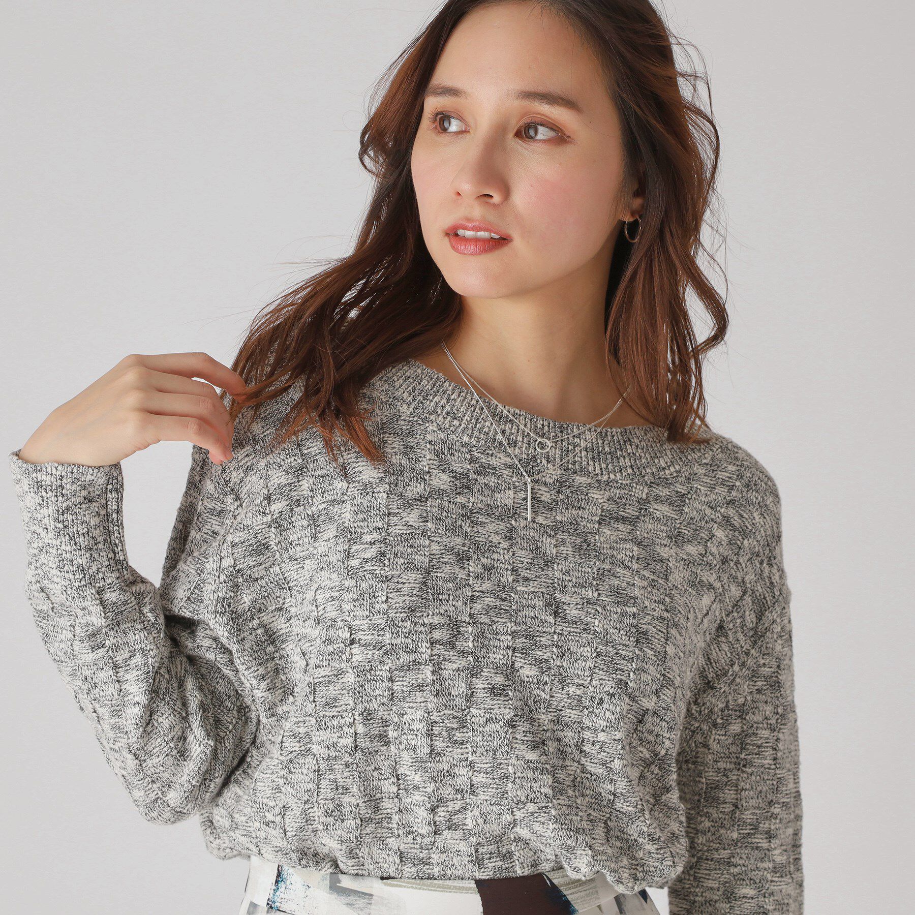 COUP DE CHANCE「【洗える】前後2WAYロング丈ニットトップス」|ニット・セーター|