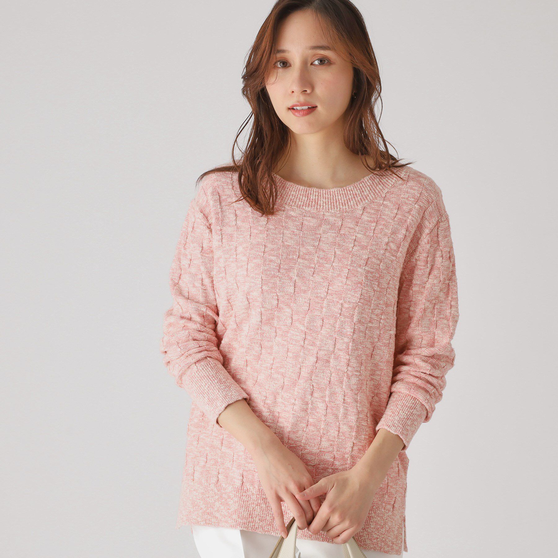 COUP DE CHANCE「【洗える】前後2WAYロング丈ニットトップス」|ニット・セーター|