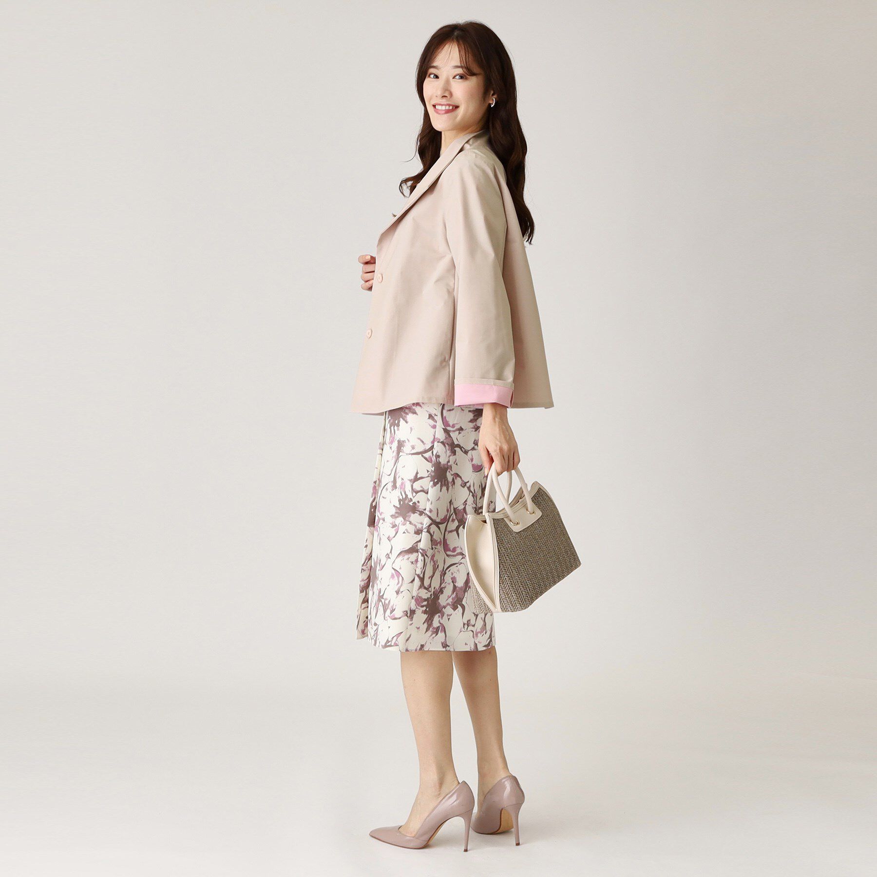 COUP DE CHANCE「【洗える】配色使いショート丈コート」|その他|