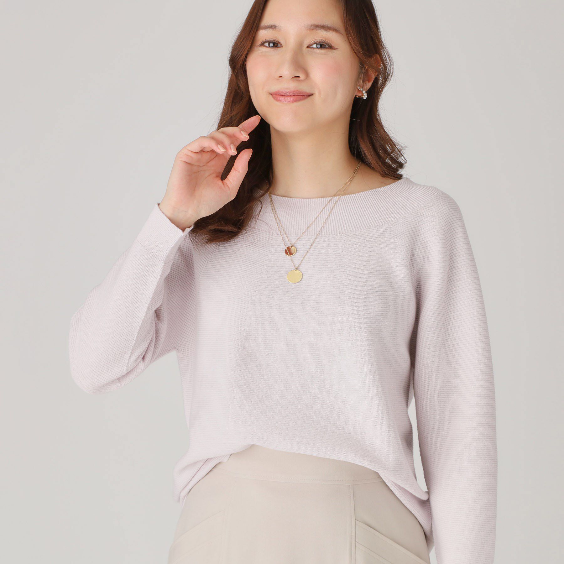 COUP DE CHANCE「【洗える／日本製】無縫製ニットトップス」|ニット・セーター|