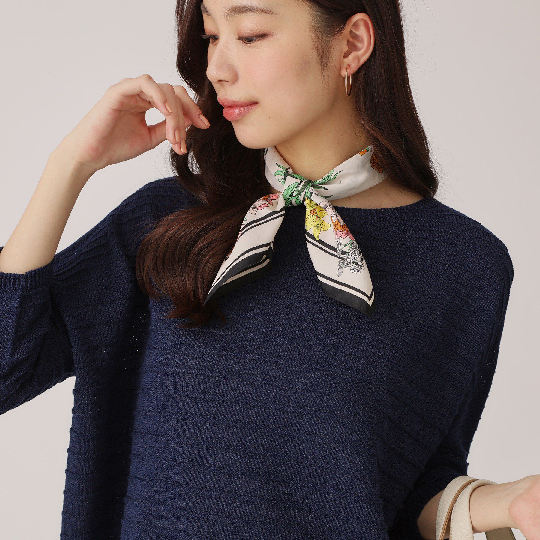 COUP DE CHANCE「【洗える／日本製】ざっくり編み柄ニットトップス」|ニット・セーター|