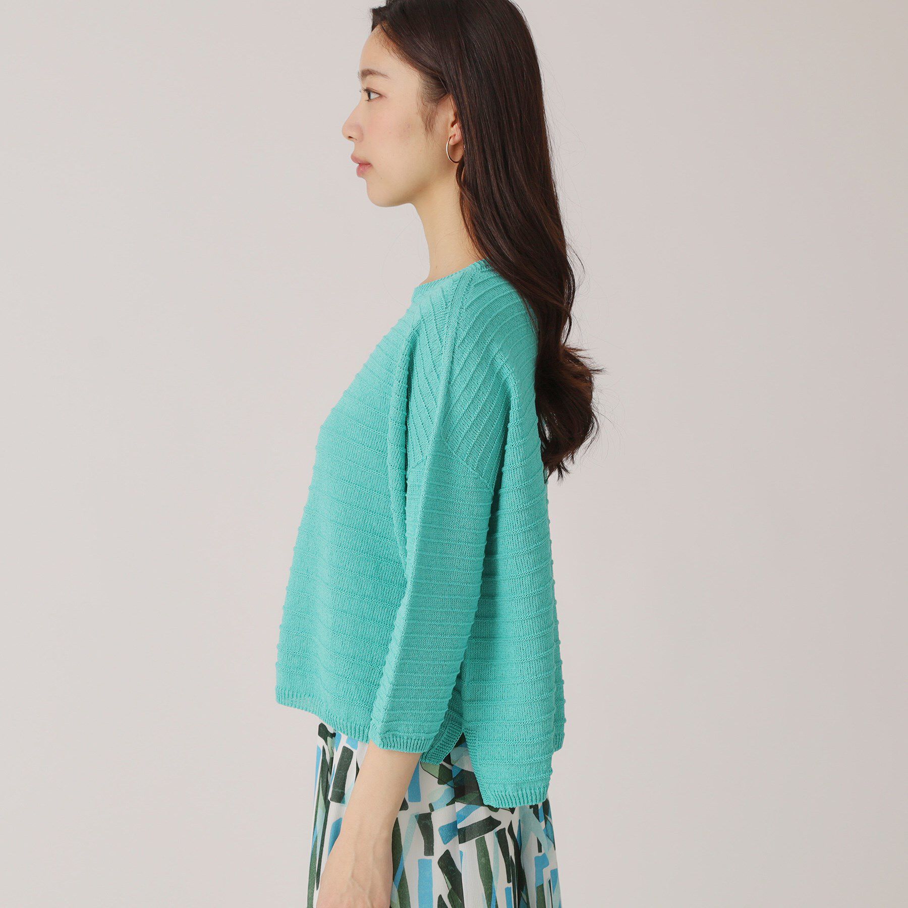 COUP DE CHANCE「【洗える／日本製】ざっくり編み柄ニットトップス」|ニット・セーター|