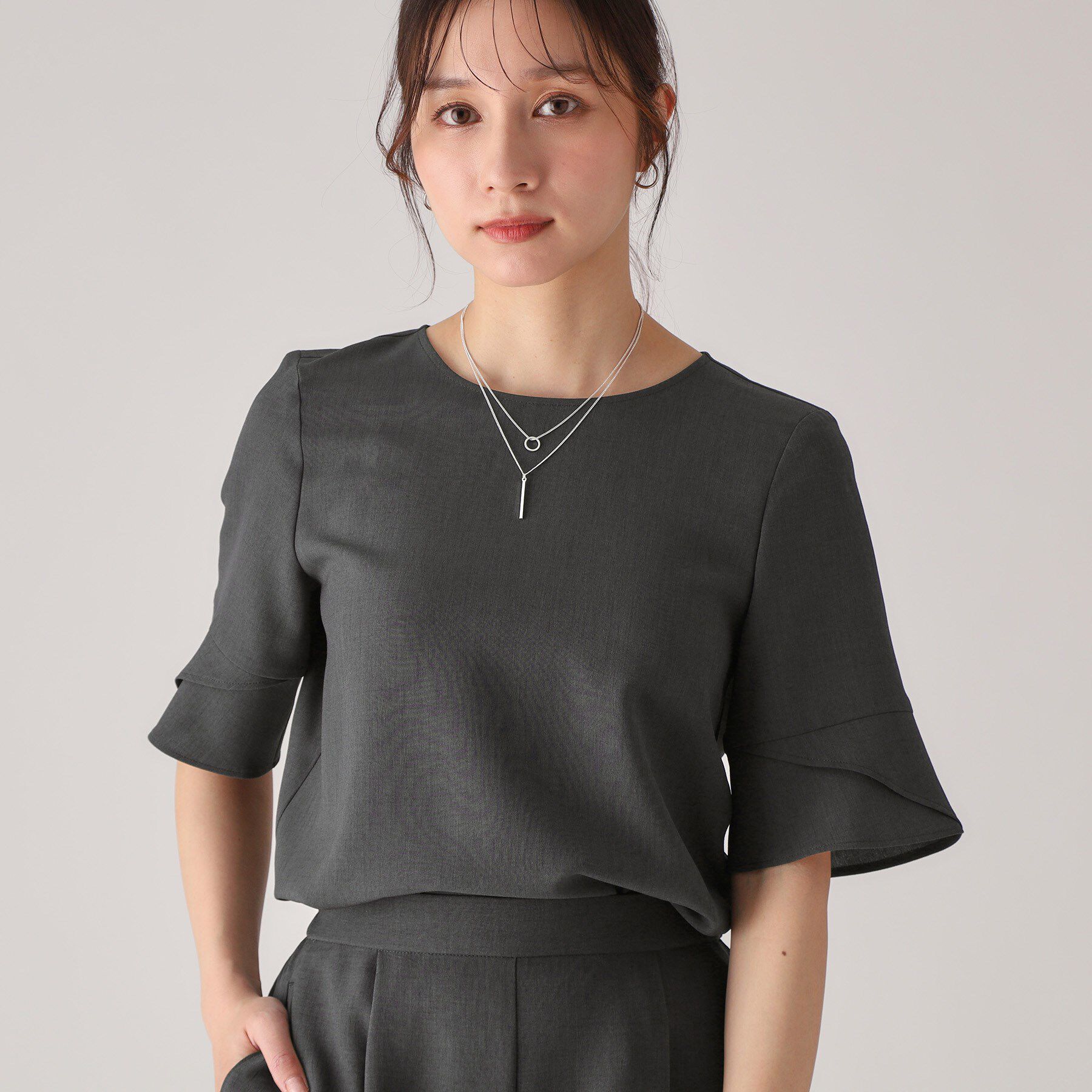 COUP DE CHANCE「【洗える／日本製】袖デザインブラウス」|シャツ・ブラウス|