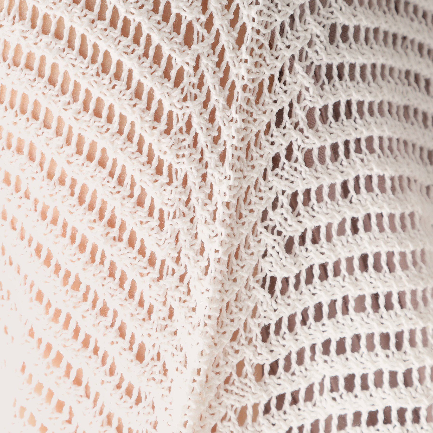 COUP DE CHANCE「【洗える／日本製】和紙混ショート丈ニットボレロ」|カーディガン|