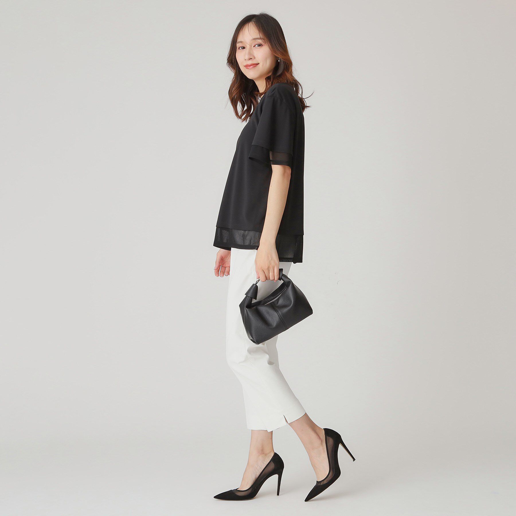 COUP DE CHANCE「【手洗い可】リラクシージャージトップス」|Tシャツ・カットソー|