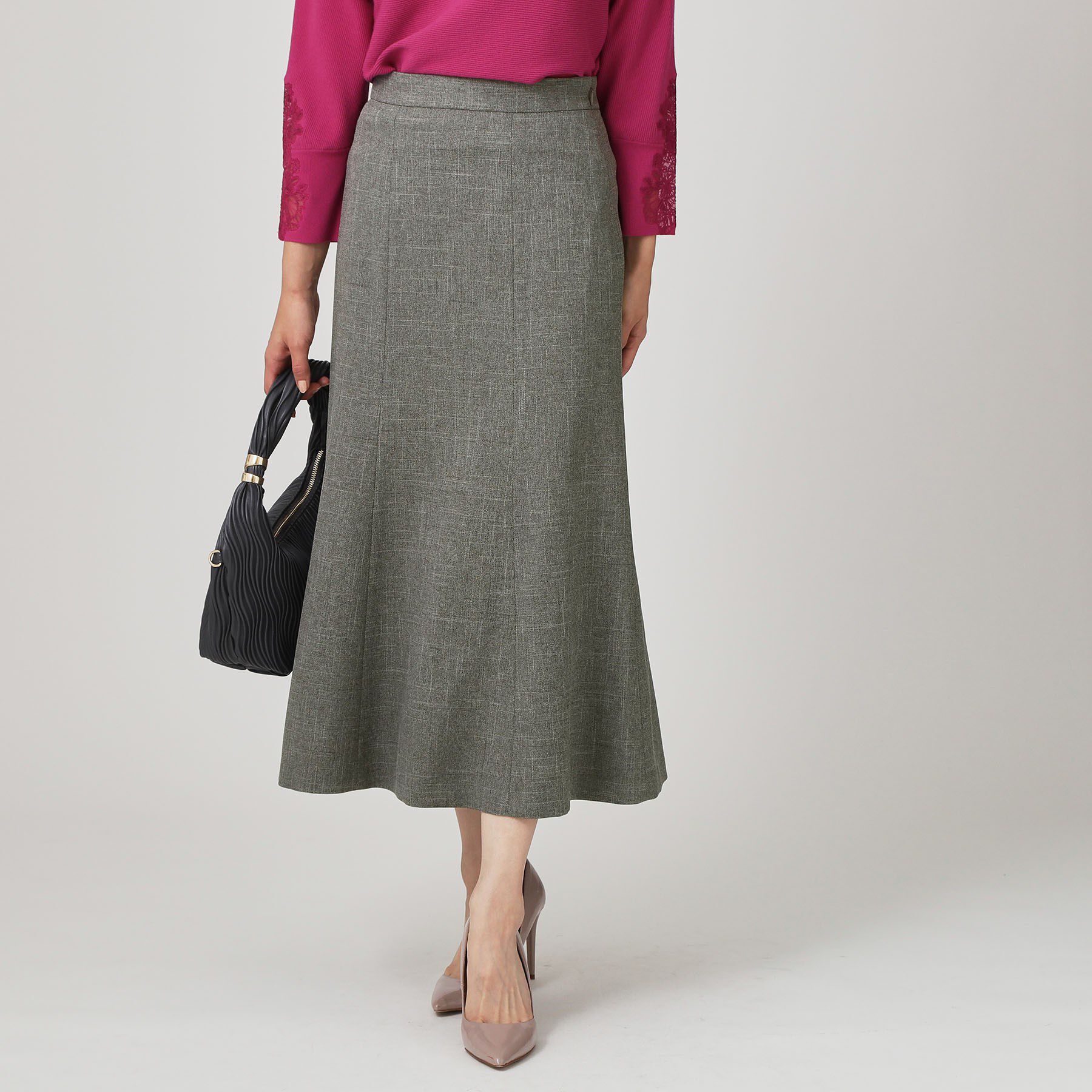 COUP DE CHANCE「【手洗い可／日本製】マーメイドシルエットスカート」|スカート|グレー(012)