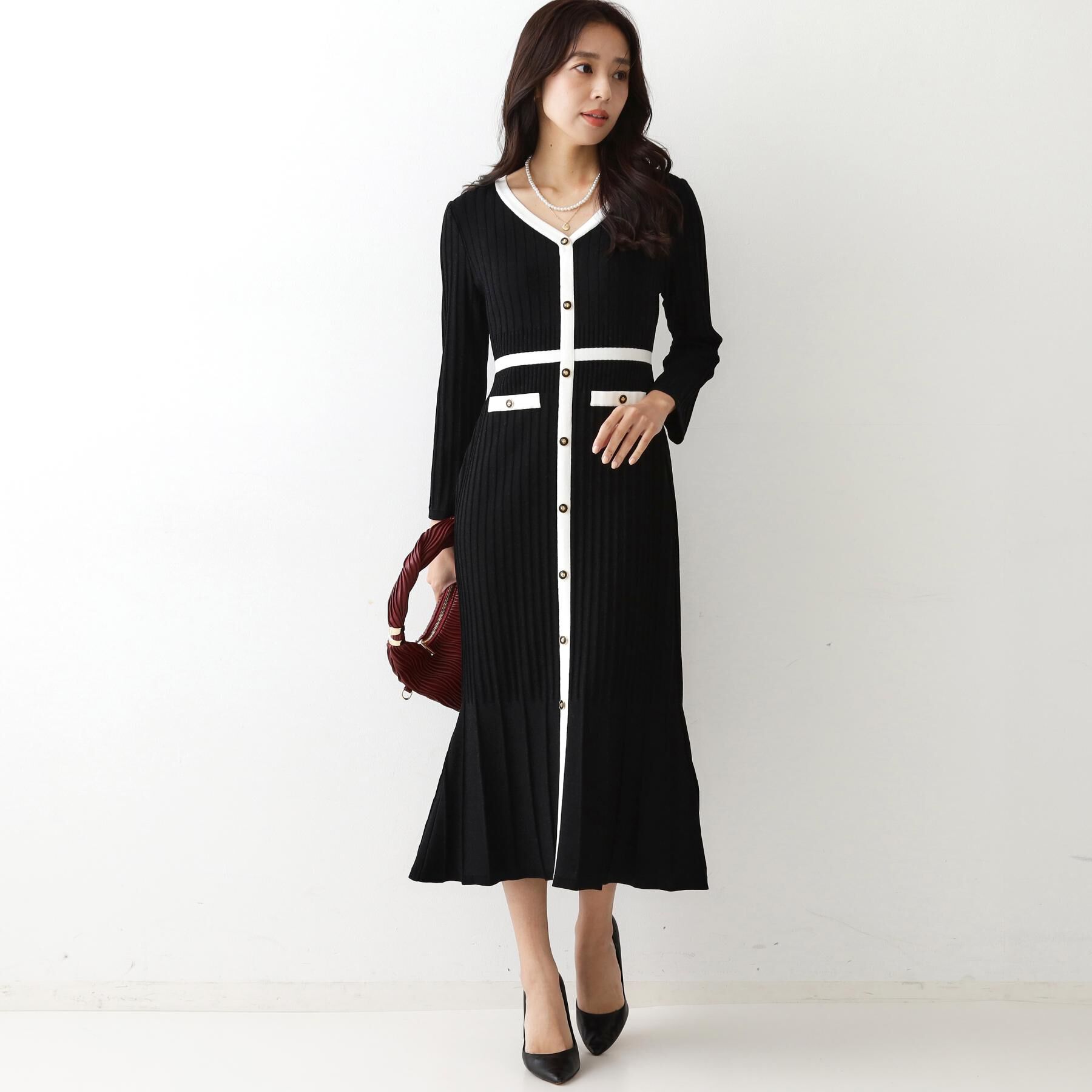 COUP DE CHANCE「【手洗い可／日本製】ニットドレス」|ワンピース|