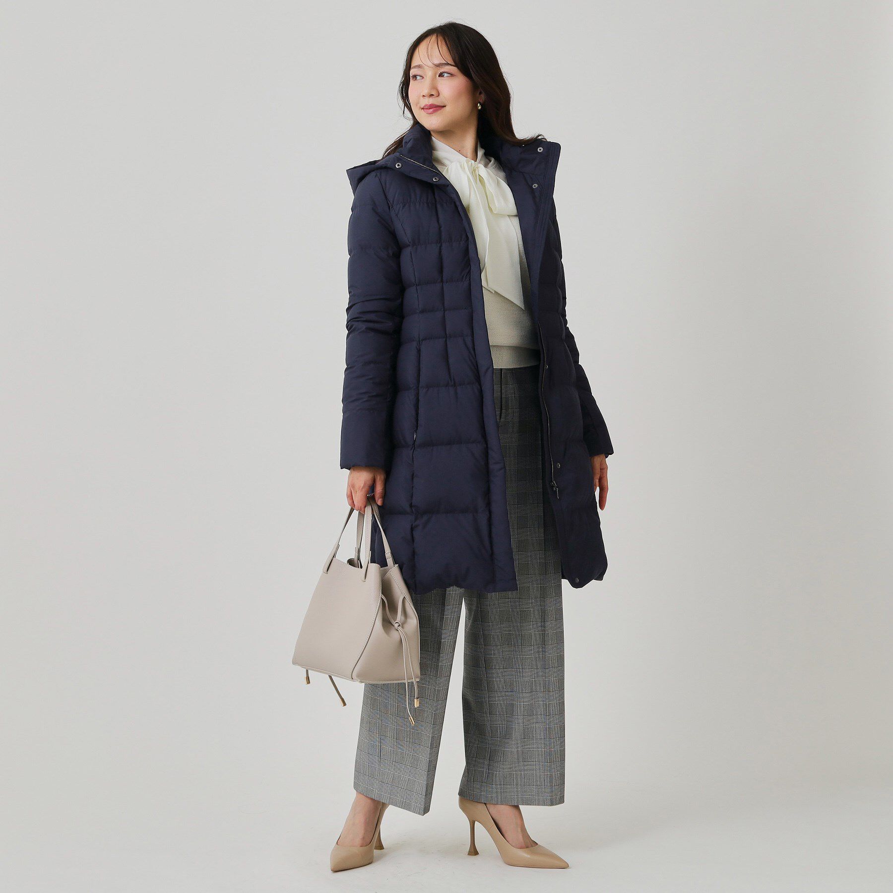 COUP DE CHANCE「【フランス産ホワイトダックダウン／FP800保温性◎／抗菌防臭／手洗い可】ロングダウンコート」|ダウン|