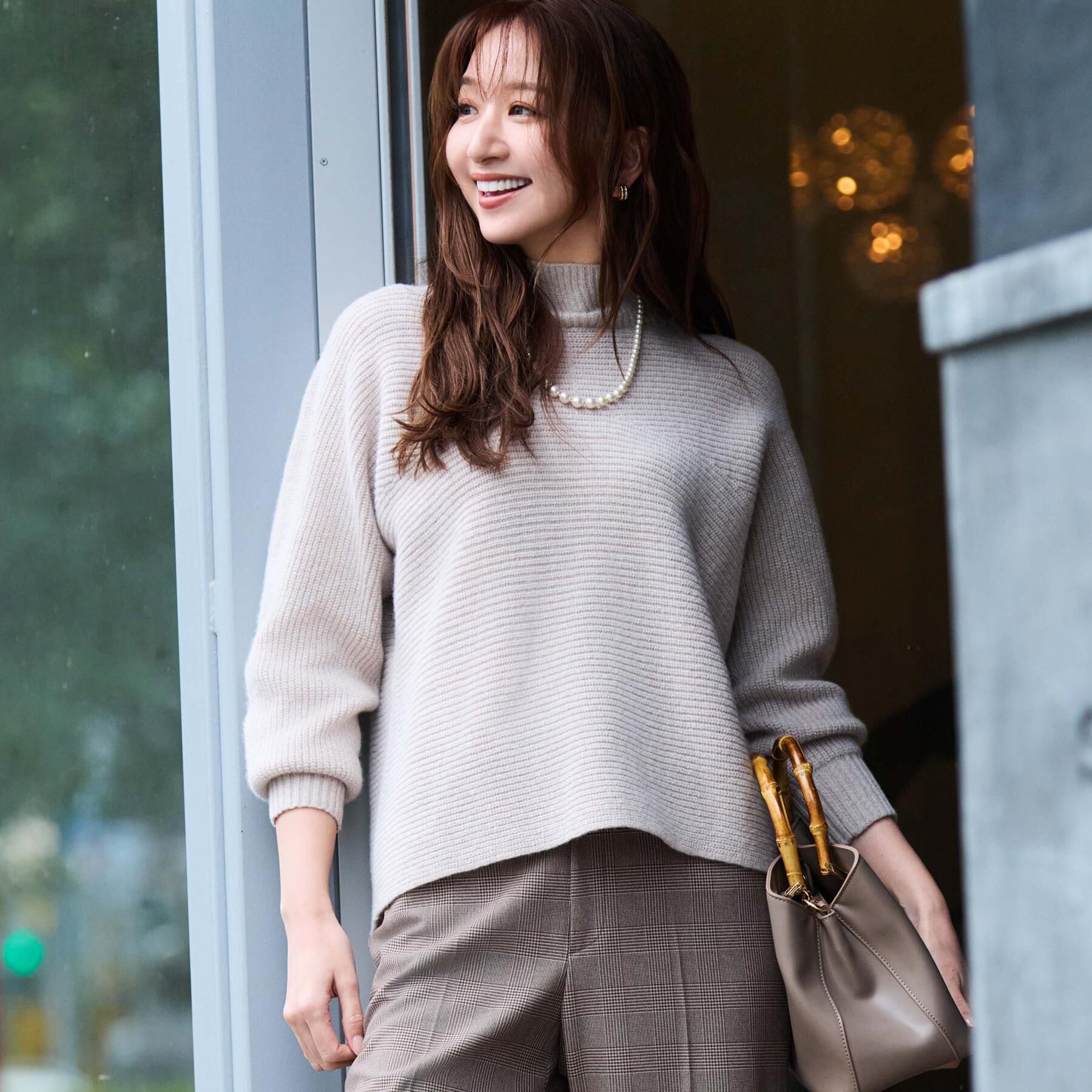 COUP DE CHANCE「【手洗い可／日本製／温かく軽い】ミドルゲージニットトップス」|ニット・セーター|