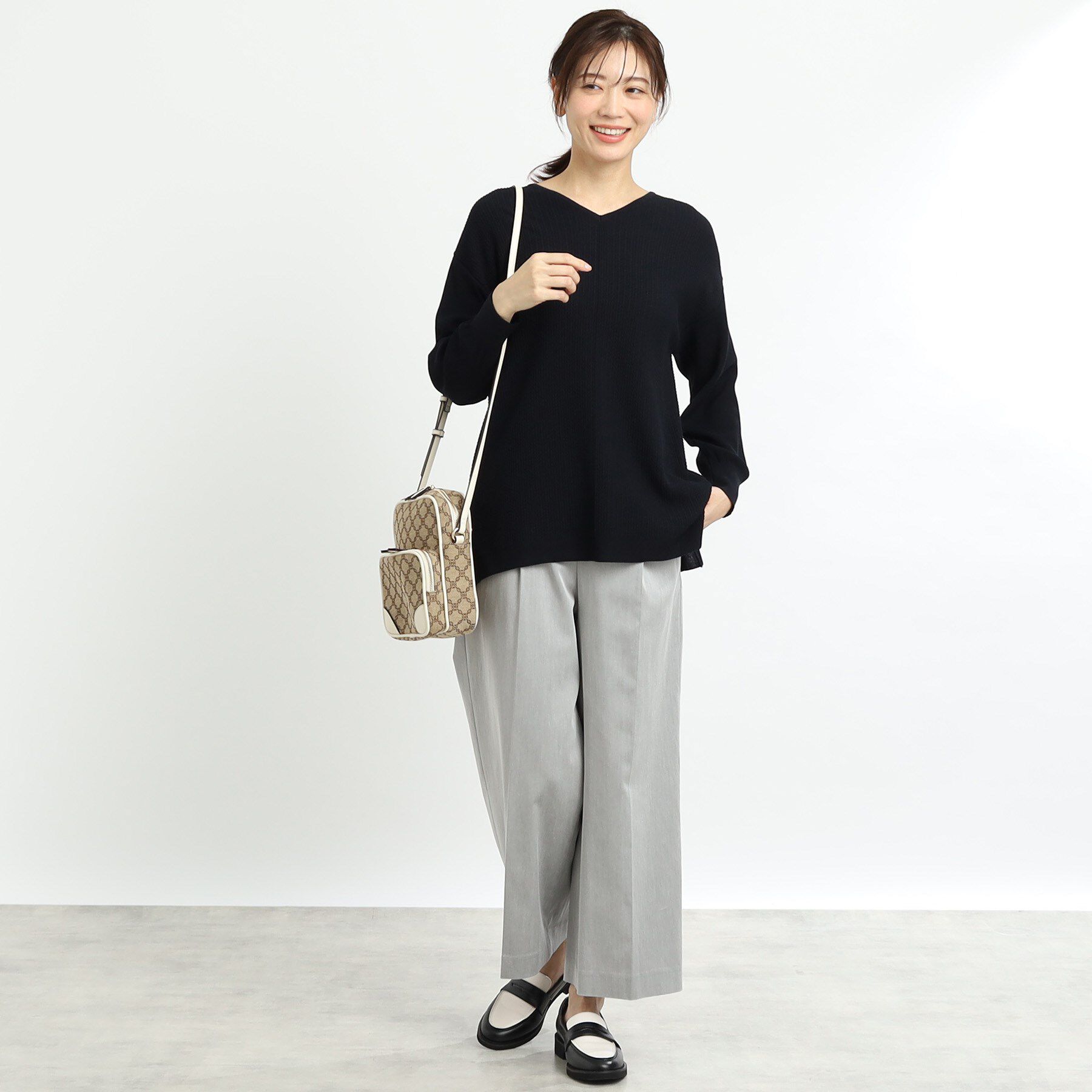 Reflect「【WEB先行カラーあり／ヒップ周りカバー】オフボディニット」|ニット・セーター|