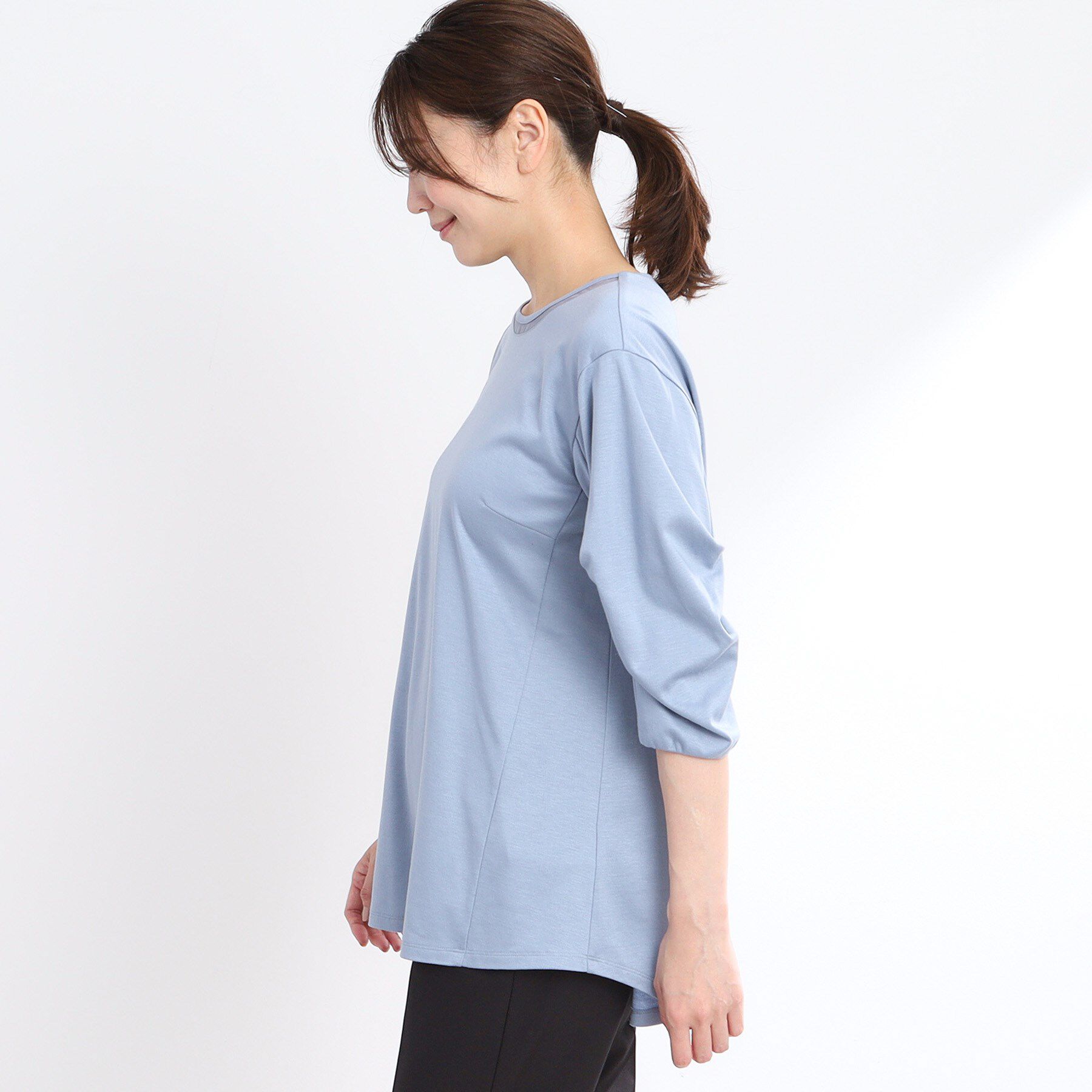 Reflect「【腰周りカバー】すっきり見えAラインカットソー」|Tシャツ・カットソー|