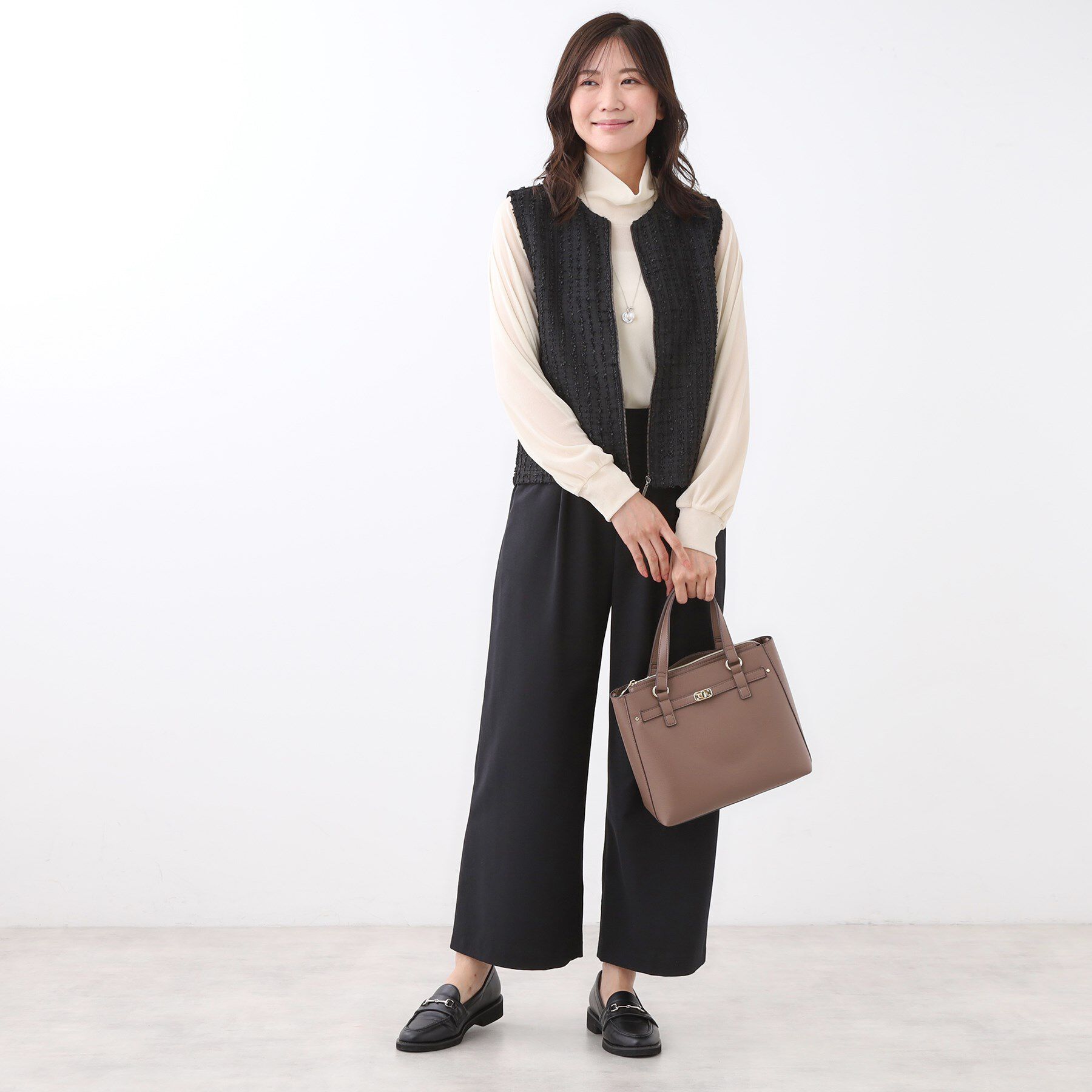 Reflect「【軽い羽織に◎】フロントファスナー開きベスト」|ベスト・ジレ|