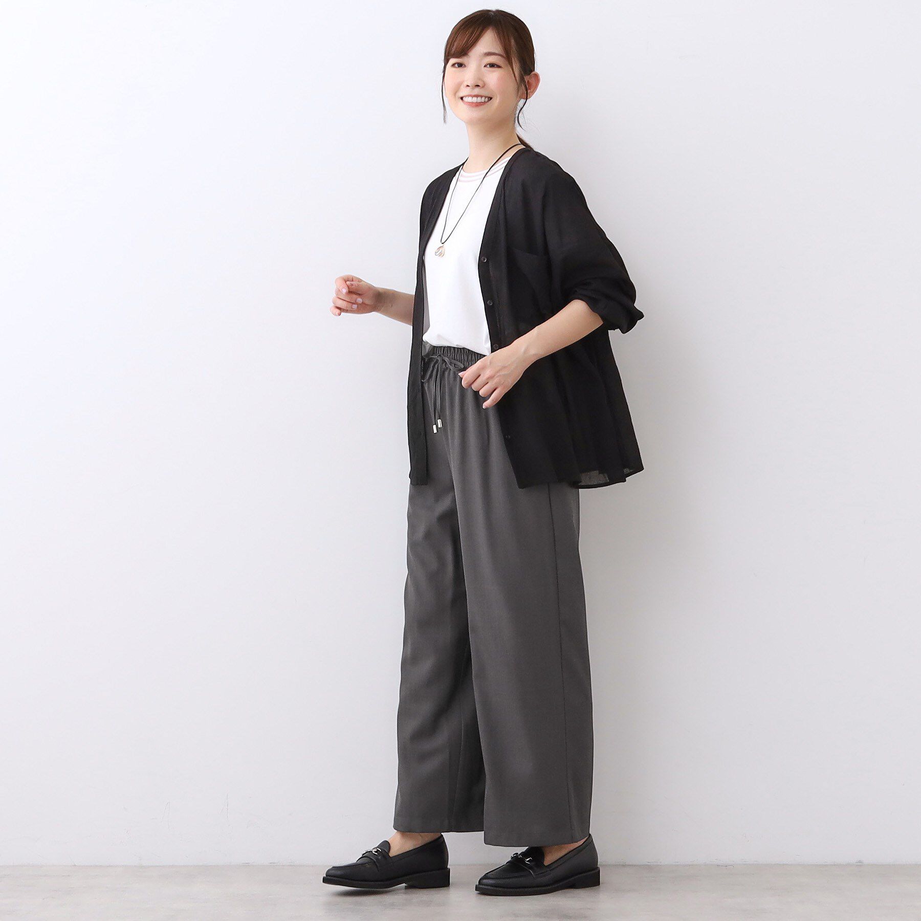 Reflect「【体型カバー】シャツ風カーディガン」|シャツ・ブラウス|