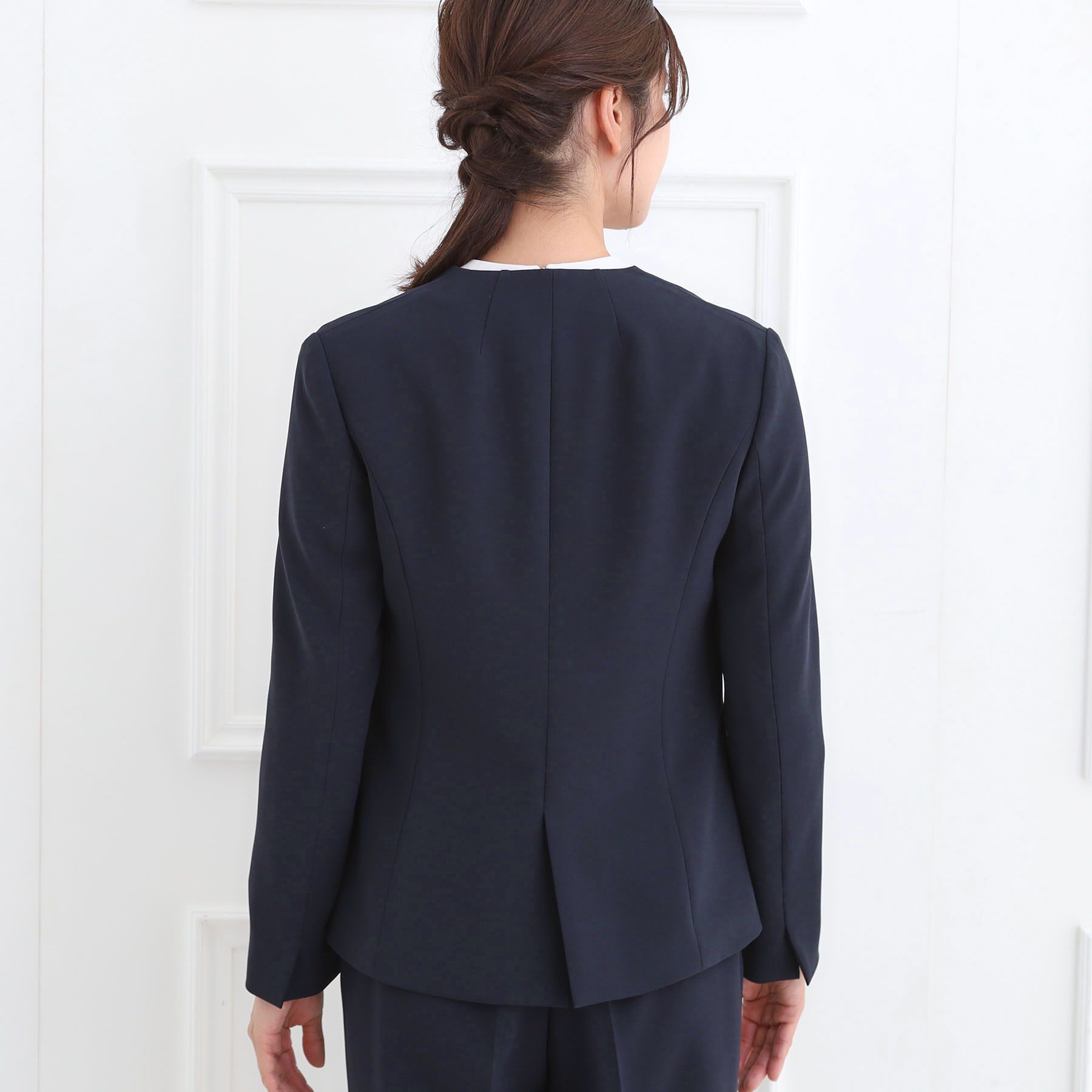 Reflect「【フォーマル／入卒／通勤／セットアップ可】ノーカラージャケット」|ノーカラージャケット|