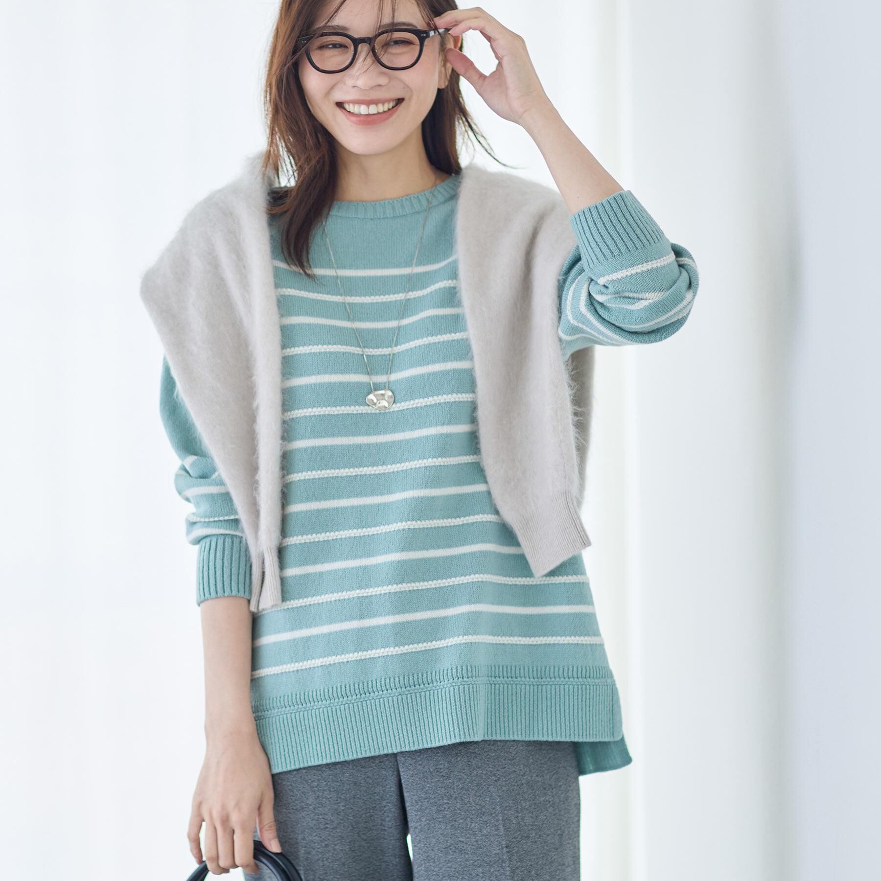 Reflect「【秋映え／カシミヤ100％／プルオーバーとしても◎】ふんわりカーディガン」|カーディガン|